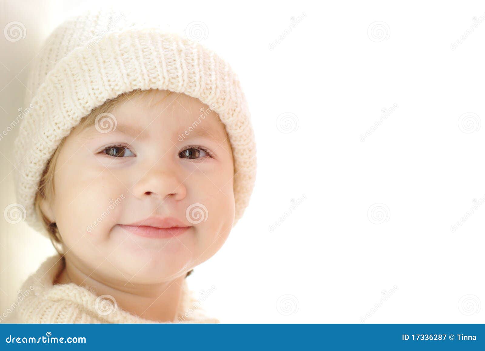 Cute Baby Girl Wearing Warm Clothes Stock Image - Image of beautiful ...