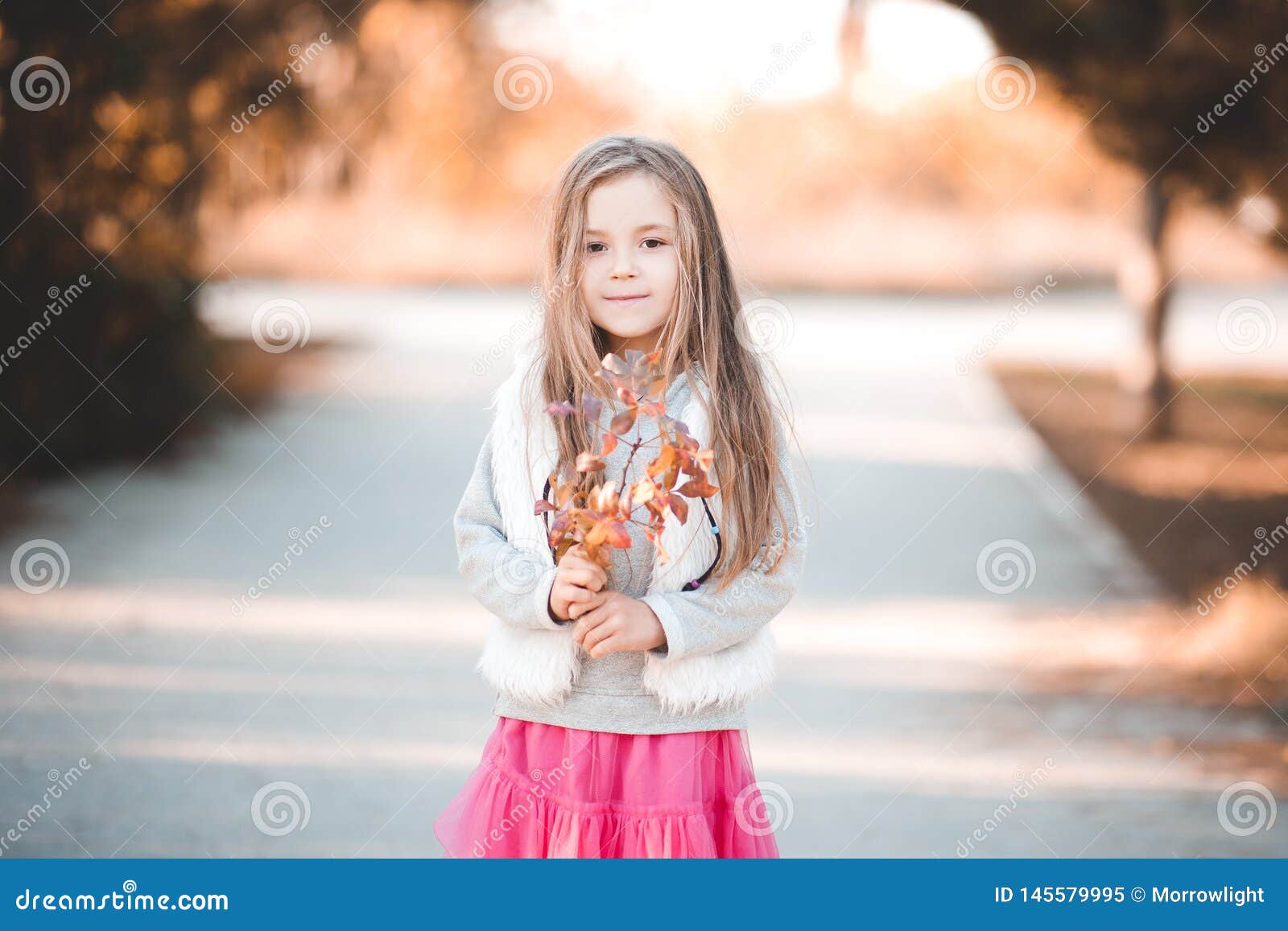 Stylish child outdoors stock image. Image of hair, adorable - 145579995