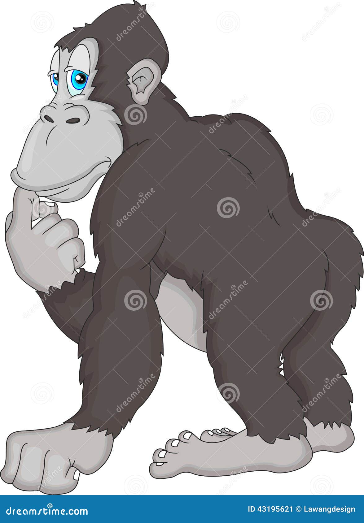Cute Baby Gorilla Cartoon Illustration 43195621 - Megapixl Cute Baby Gorilla Cartoon Illustration 43195621 - Megapixl