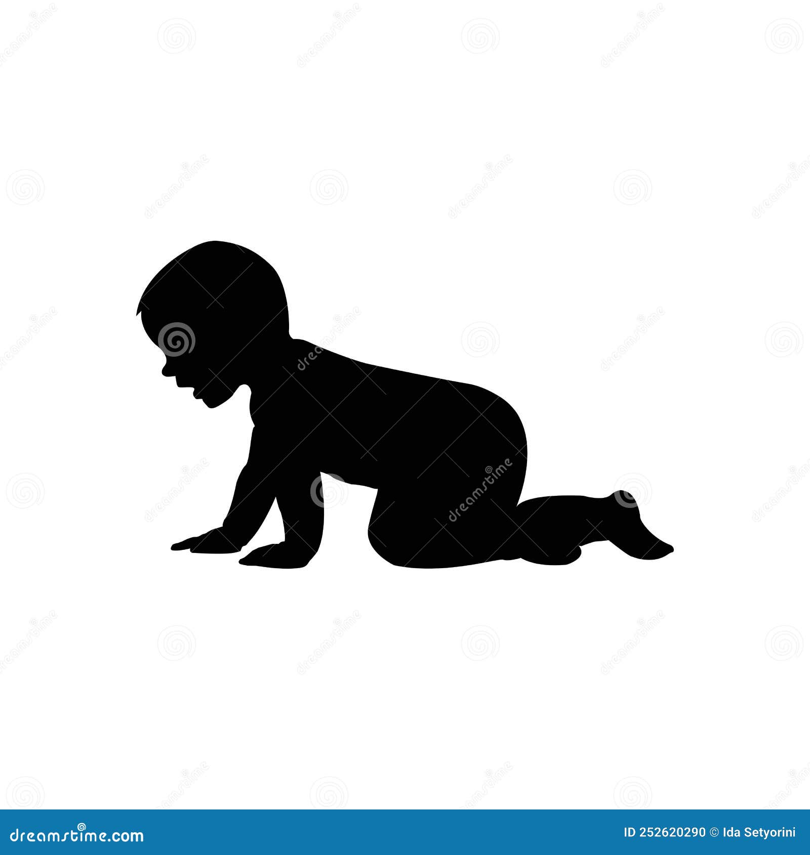 Cute Baby Icon Vector Template Stock Illustration Illustration of template, baby 252620290