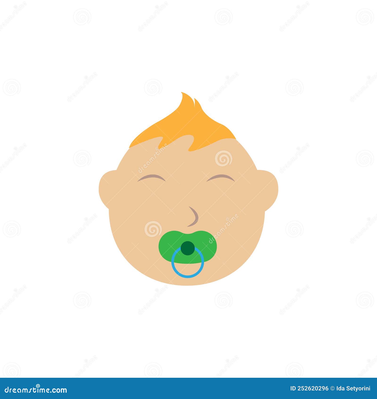 Cute Baby Icon Vector Template Stock Illustration Illustration of background, building 252620296