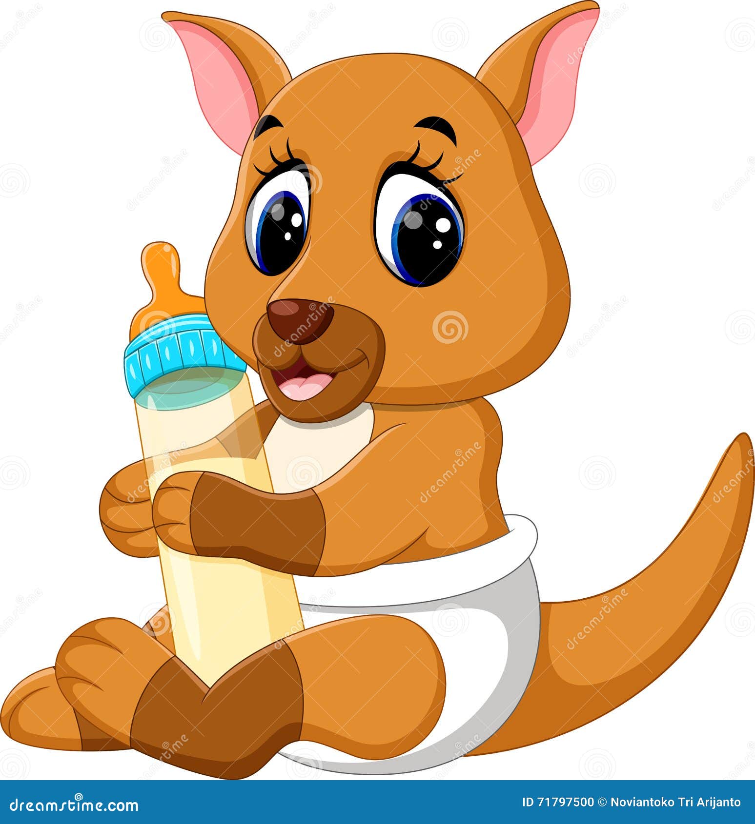 Cute baby kangaroo cartoon stock vector. Illustration of mascot - 71797500 Cute baby kangaroo cartoon stock vector. Illustration of mascot - 71797500