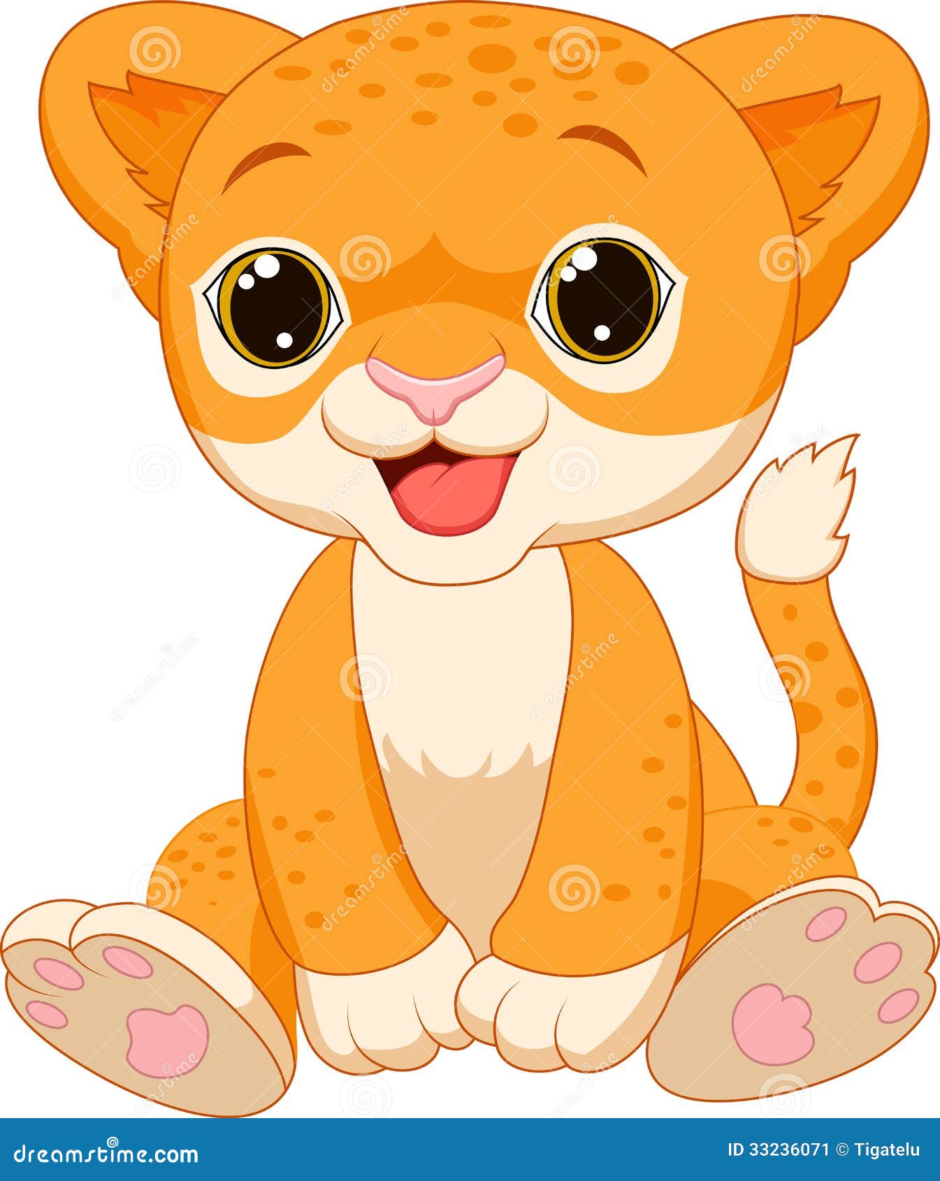 Cute Baby Lion Cartoon Illustration 33236071 - Megapixl