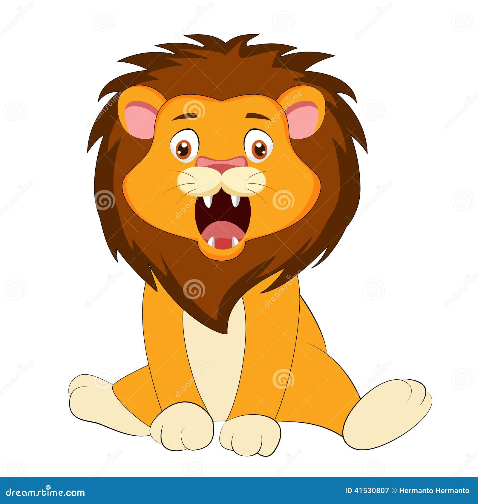 Download Cute baby lion stock vector. Illustration of lion, look ...