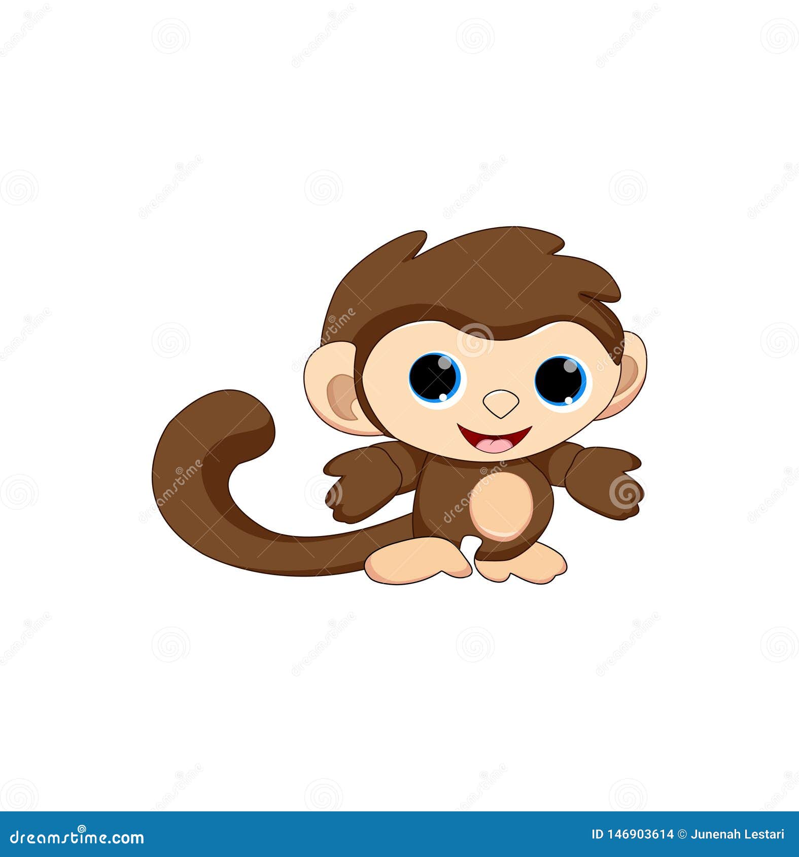 Cute Baby Monkey Cartoon Stock Illustration Illustration Of Face Cute Baby Monkey Cartoon Stock Illustration Illustration Of Face