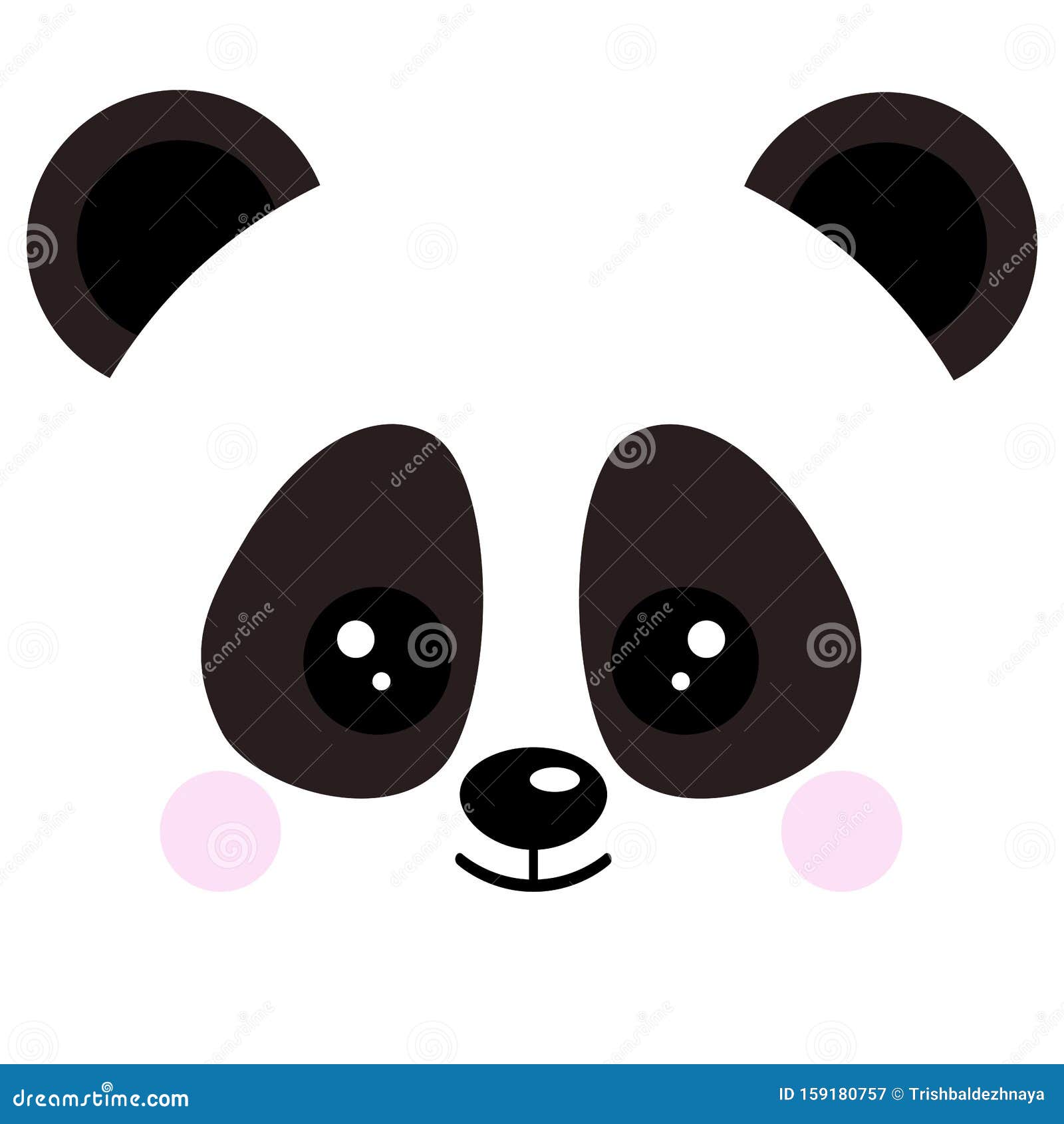 Download Cute Baby Panda Bear Face Logo Vector Illustration ...