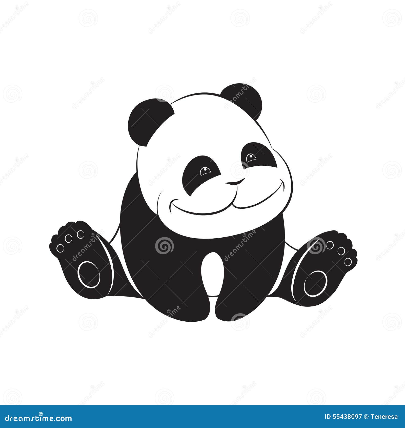 Download Cute baby panda stock vector. Illustration of animal ...