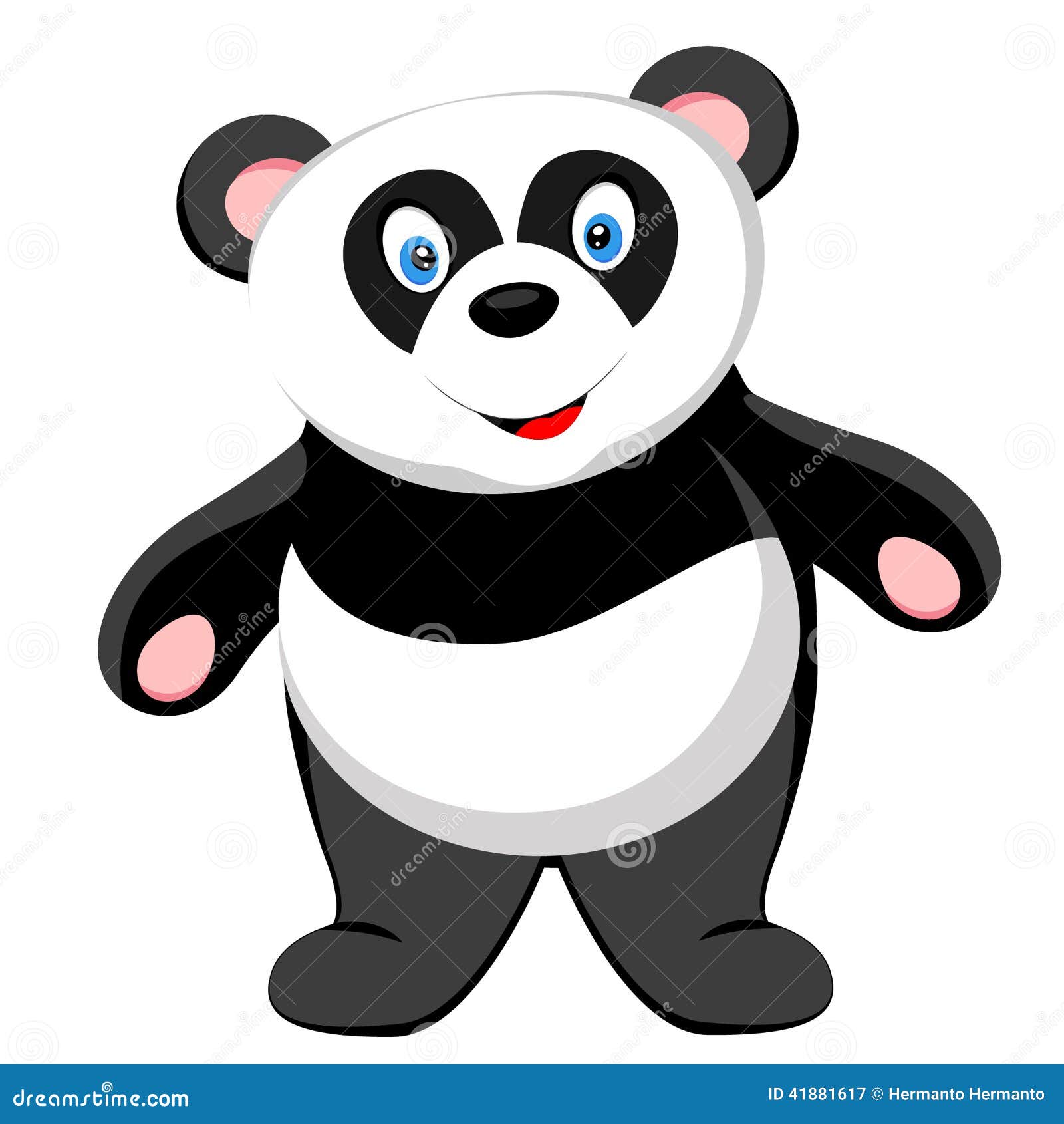 Download Cute Baby Panda Smile Of Vector Stock Vector ...