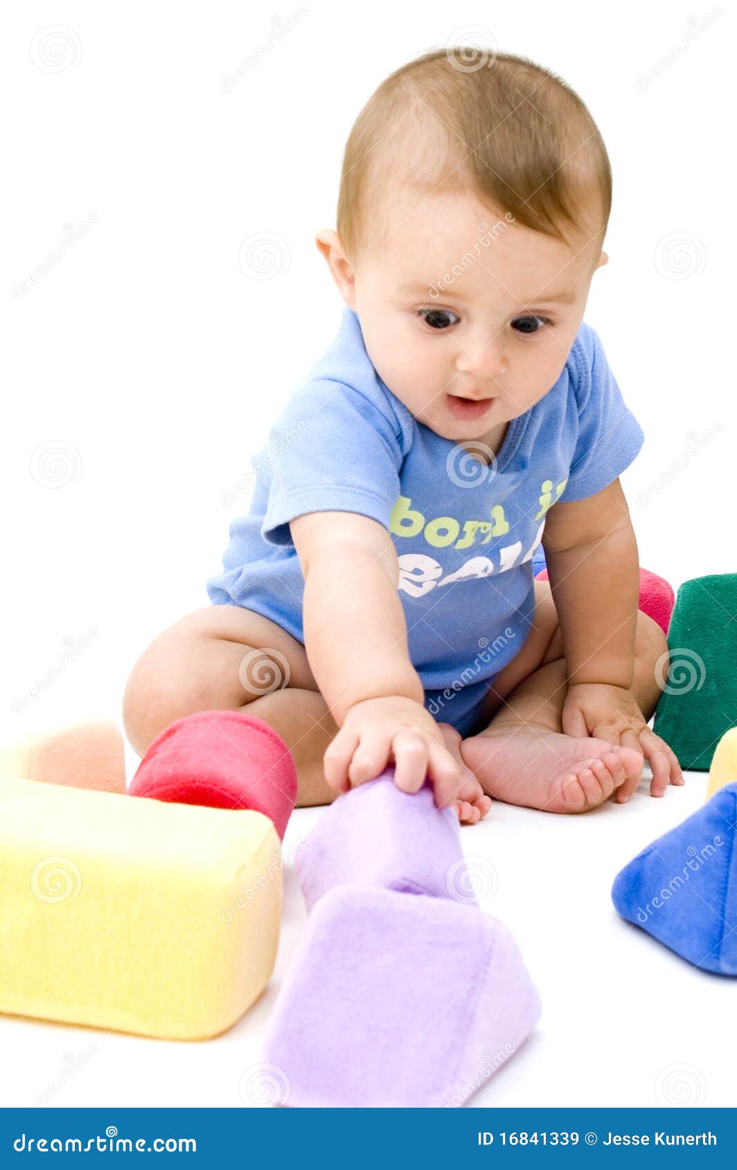 cute baby playing toys 16841339