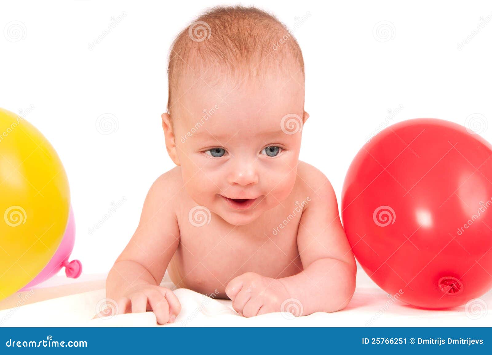 Cute Baby Portrait Isolated on White Stock Image - Image of human, cute ...