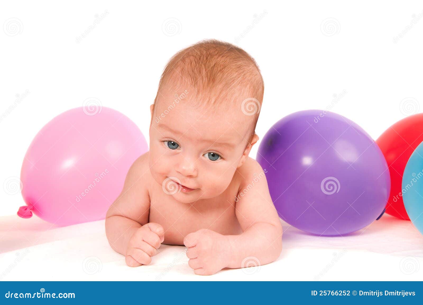 Cute Baby Portrait Isolated on White Stock Photo - Image of caucasian ...