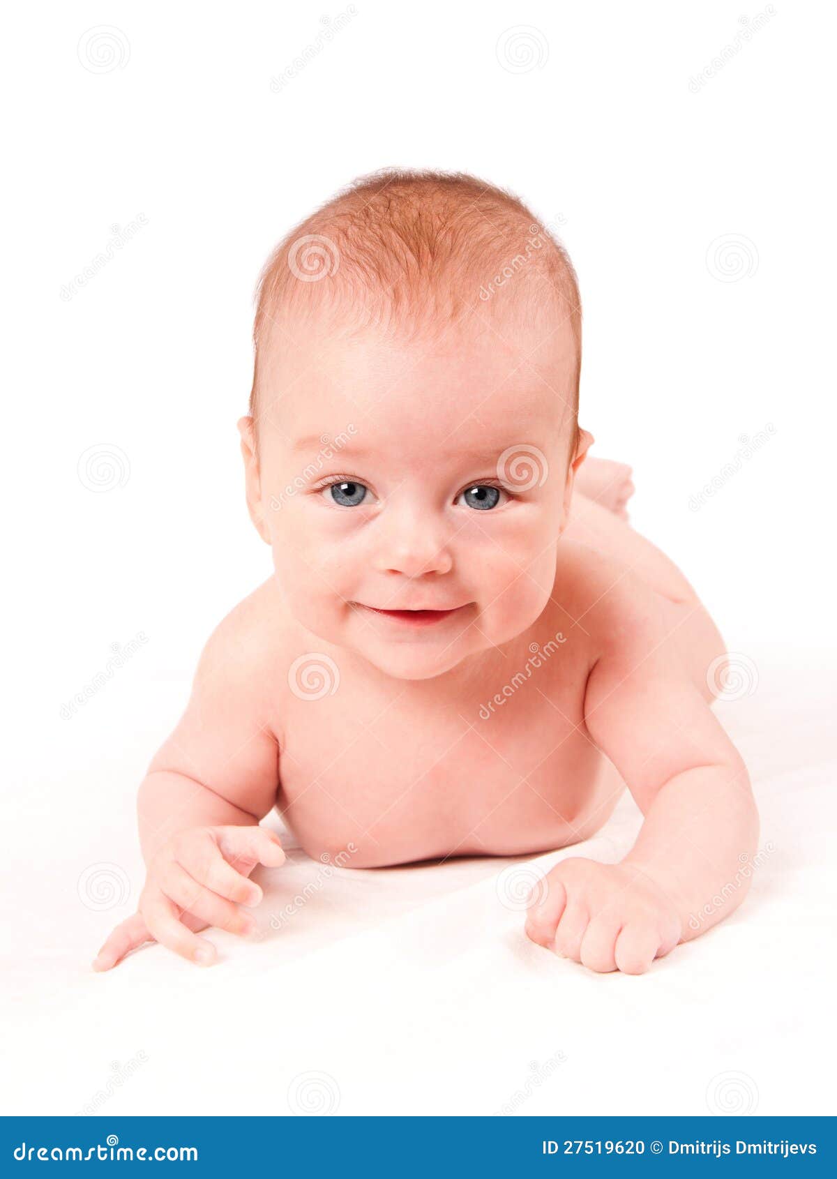 Cute Baby Portrait Isolated on White Background Stock Photo Image of