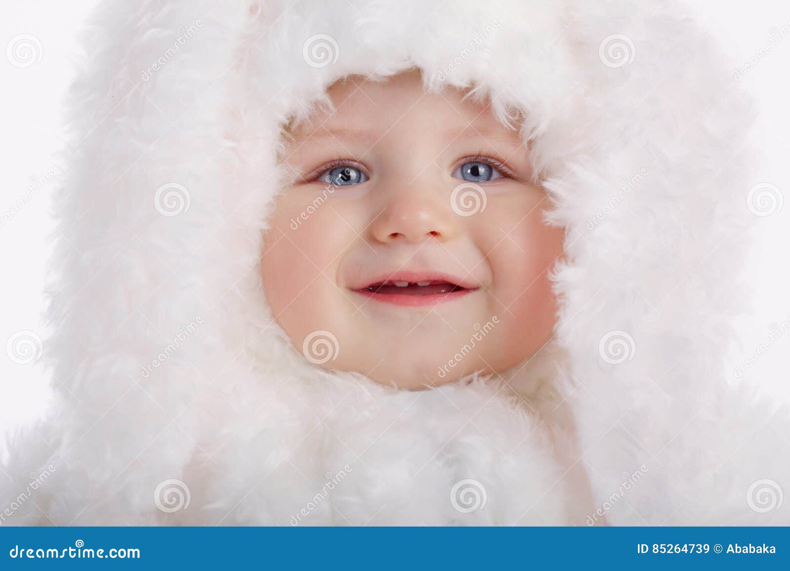 Cute Baby with Rabbit Costume Stock Image Image of playful, holiday