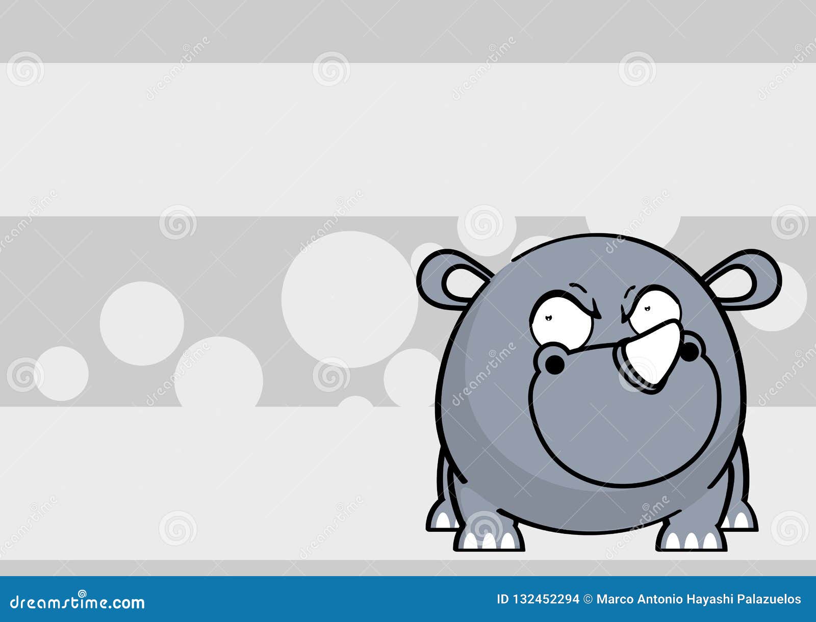 Download Angry Baby Rhino Ball Style Cartoon Expression Background ...