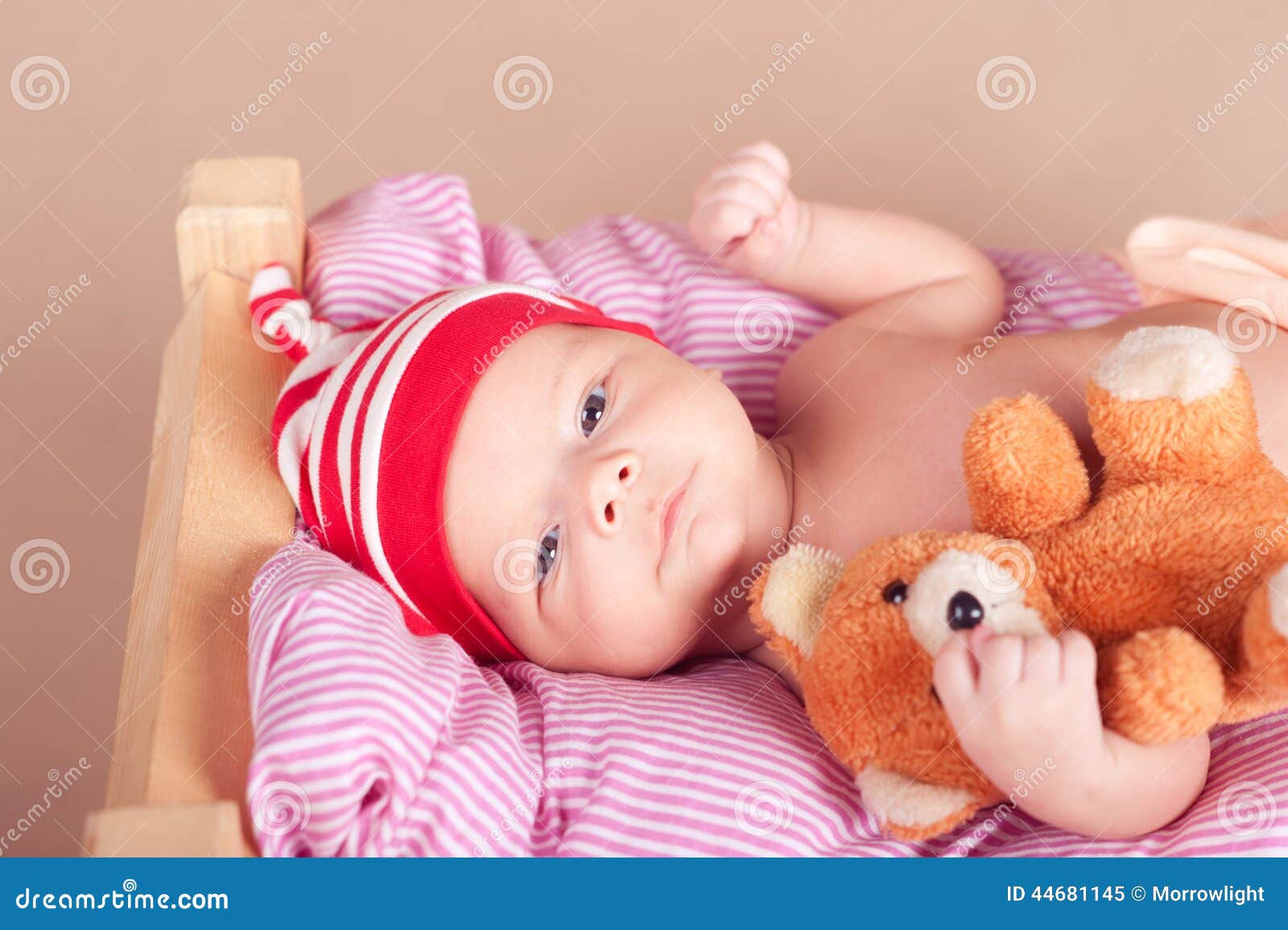 cute baby with teddy