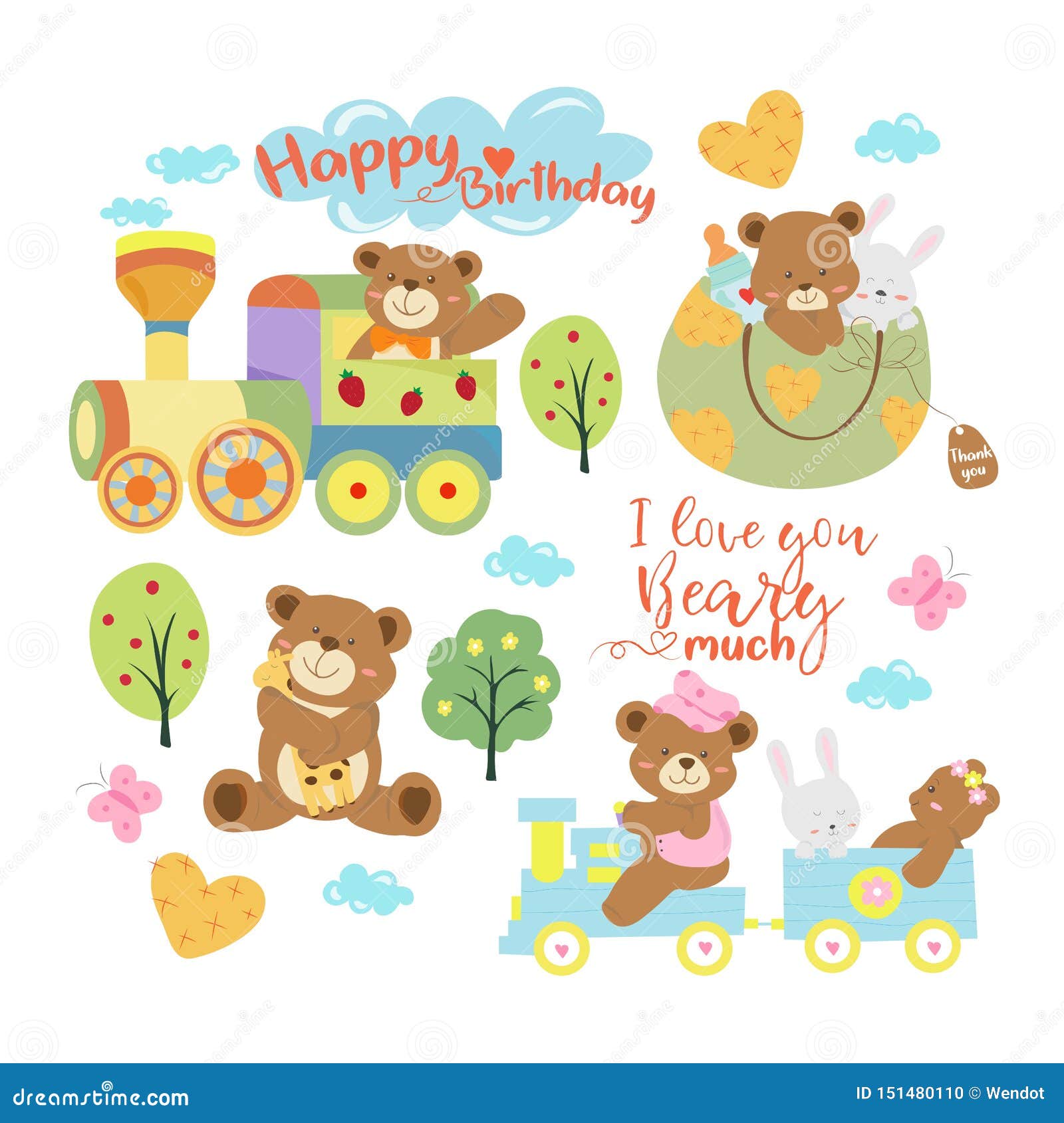 Download Cute Baby Teddy Bear Or Toddler Boy Vector Illustration Clipart Stock Vector - Illustration of ...