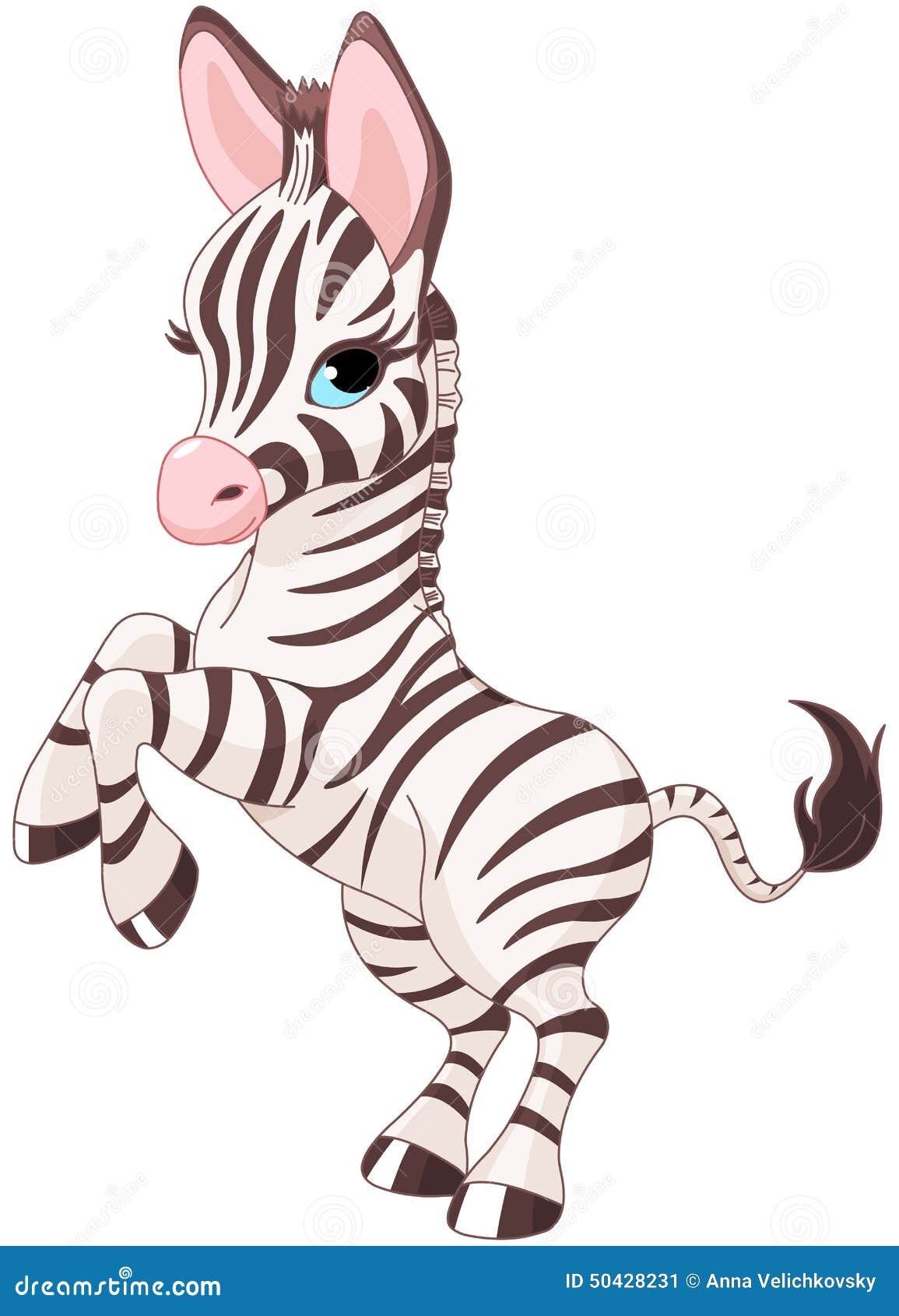 Cute Baby Zebra Stock Vector  Image: 50428231