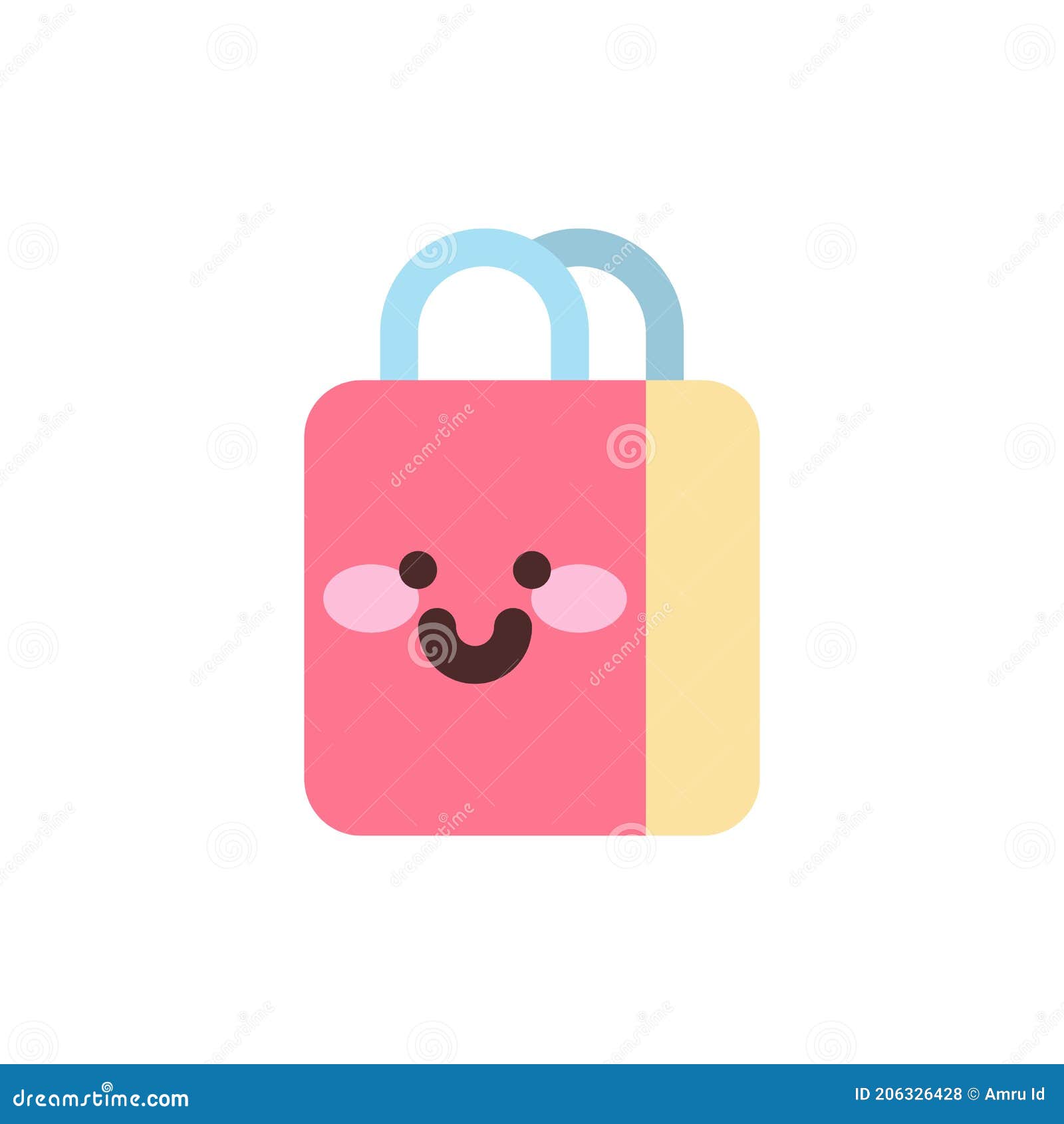 Cute Bag Shop by Commerce Flat Icon, Logo, Vector Stock Illustration Illustration of order