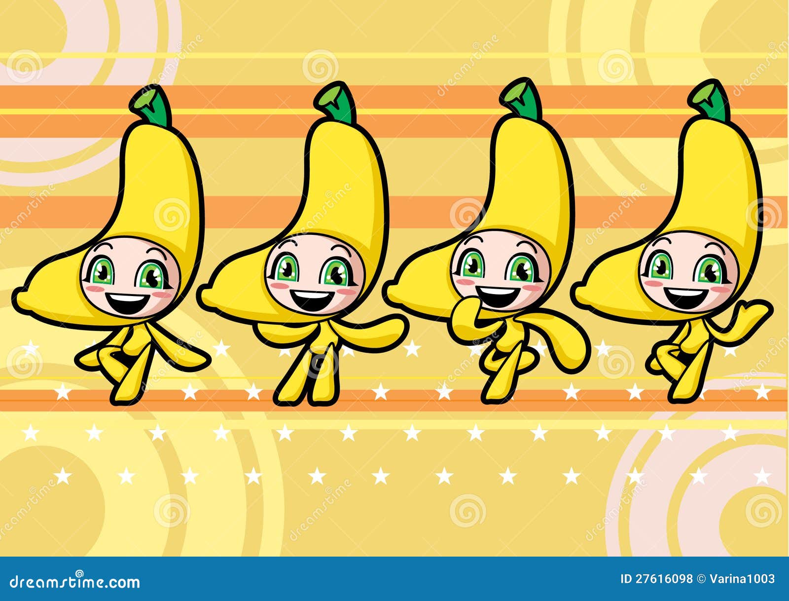 Cute Banana Girl Royalty Free Stock Photos Image 27616098