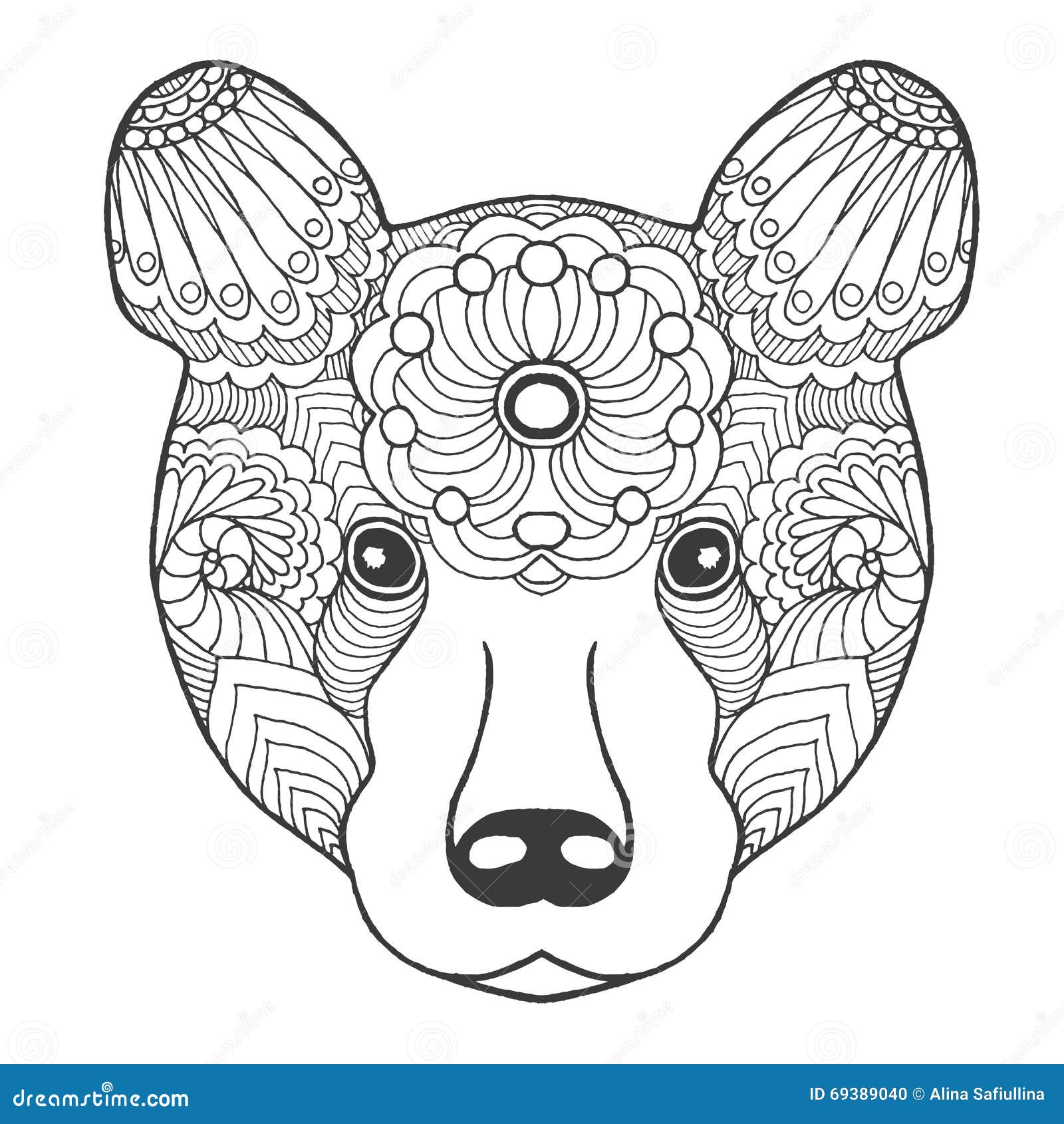 Bear Totem Pole Drawing