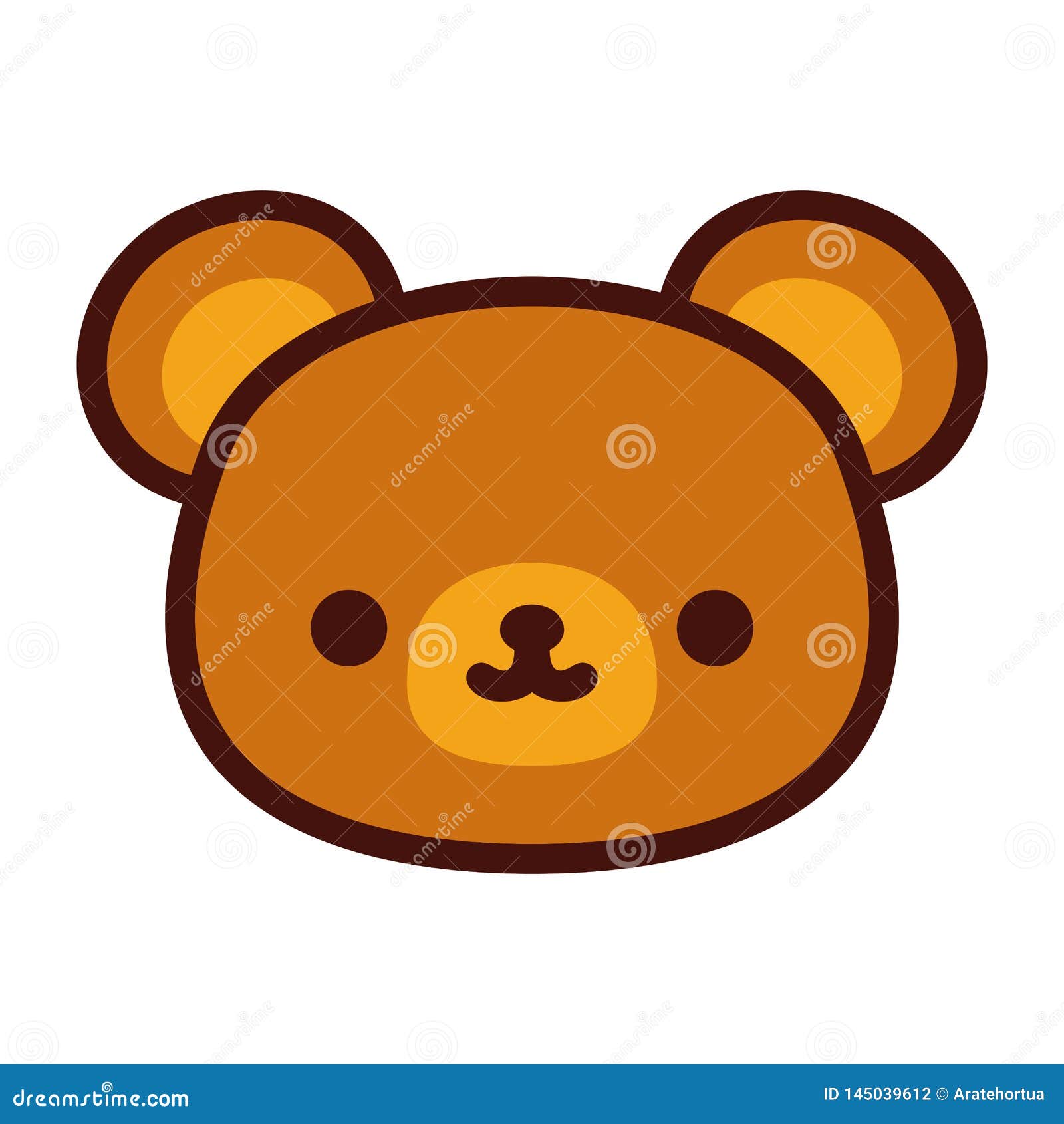 cartoon bear face