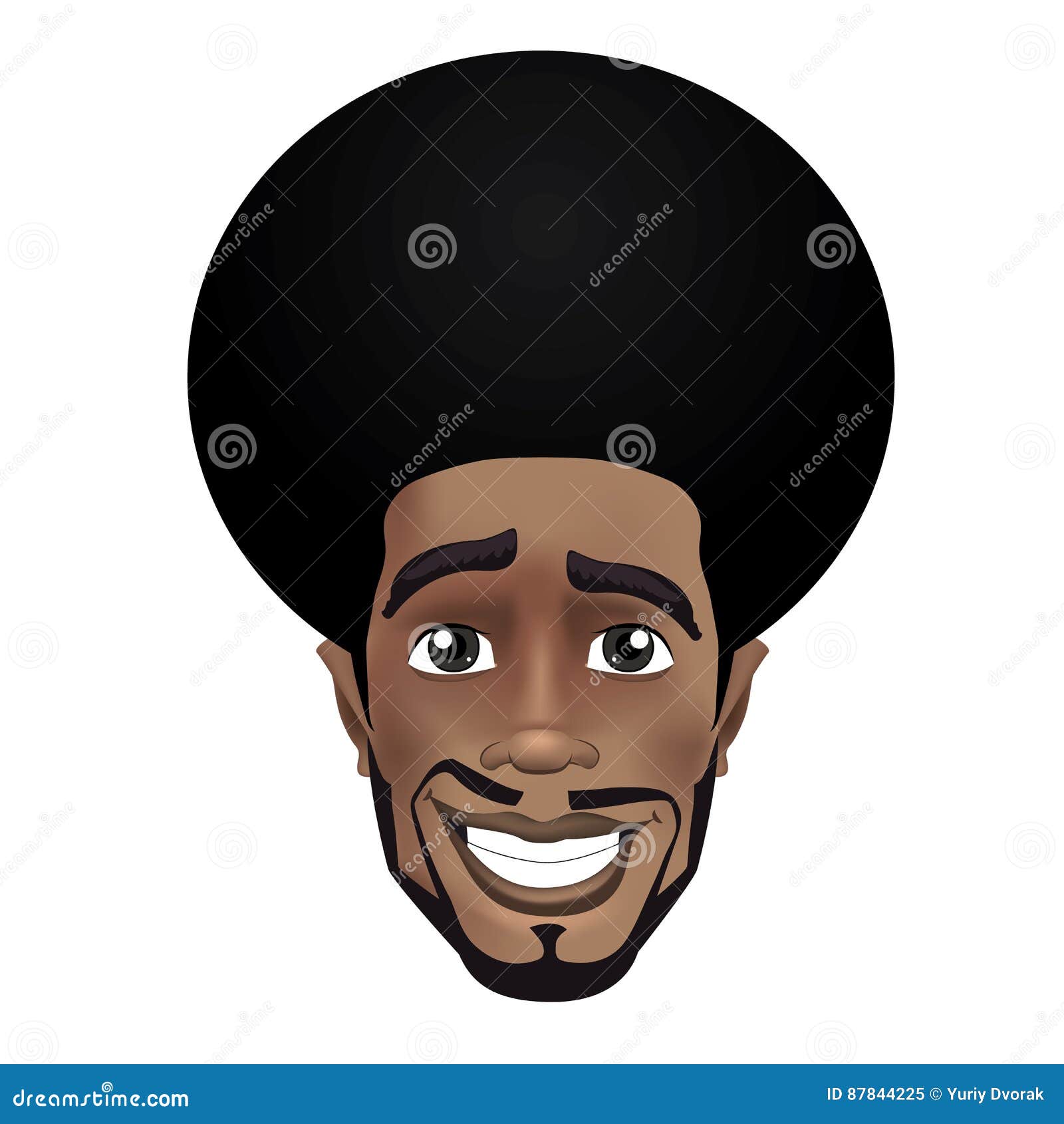 Afro American Smile Stock Vector Illustration and Royalty Free Afro  American Smile Clipart