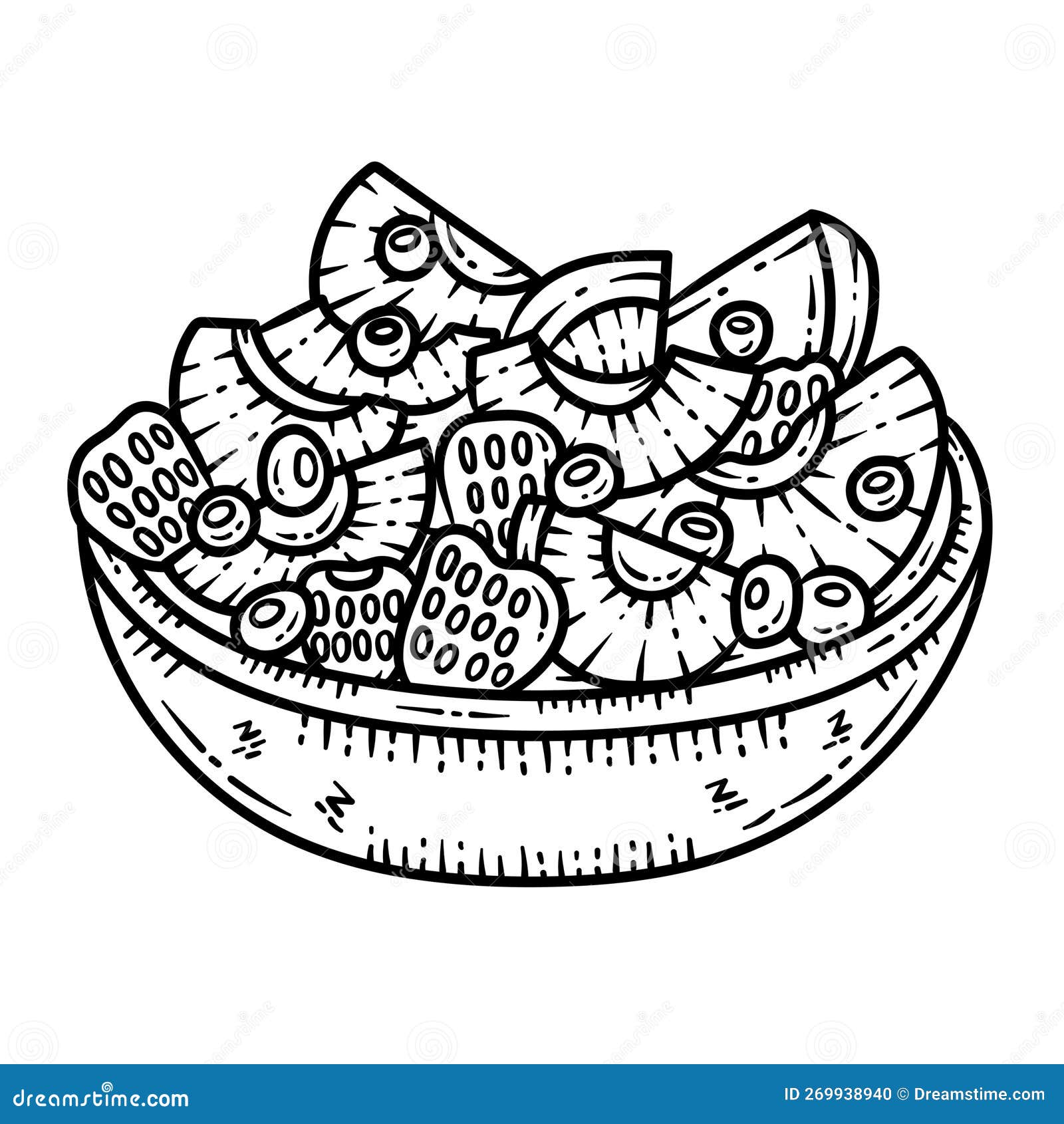 fruit salad coloring pages