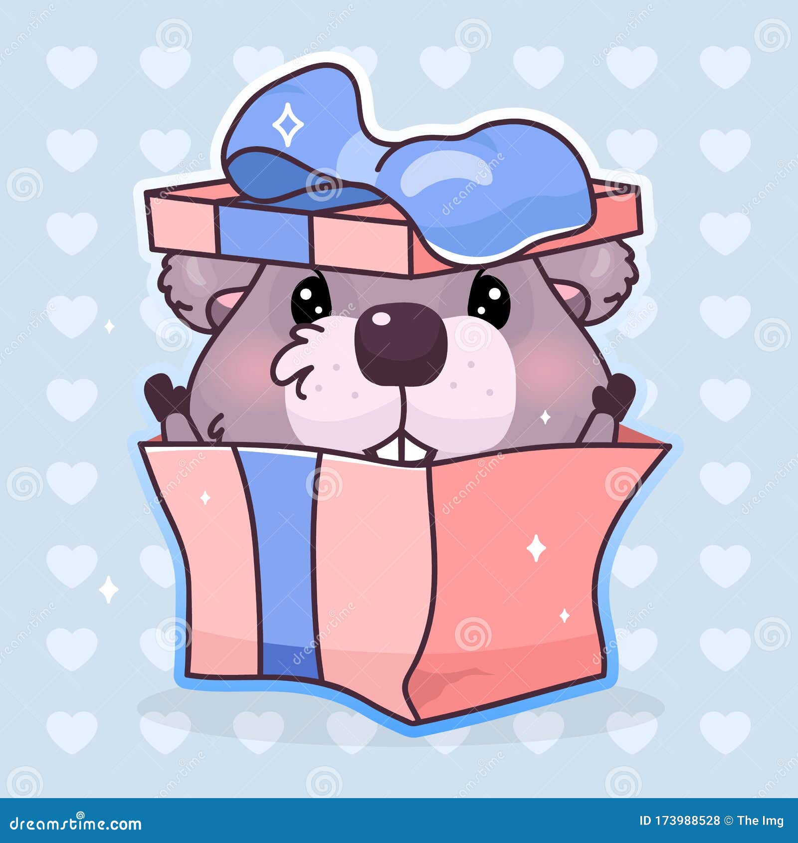 Cute Beaver Kawaii Cartoon Vector Character Adorable And Funny