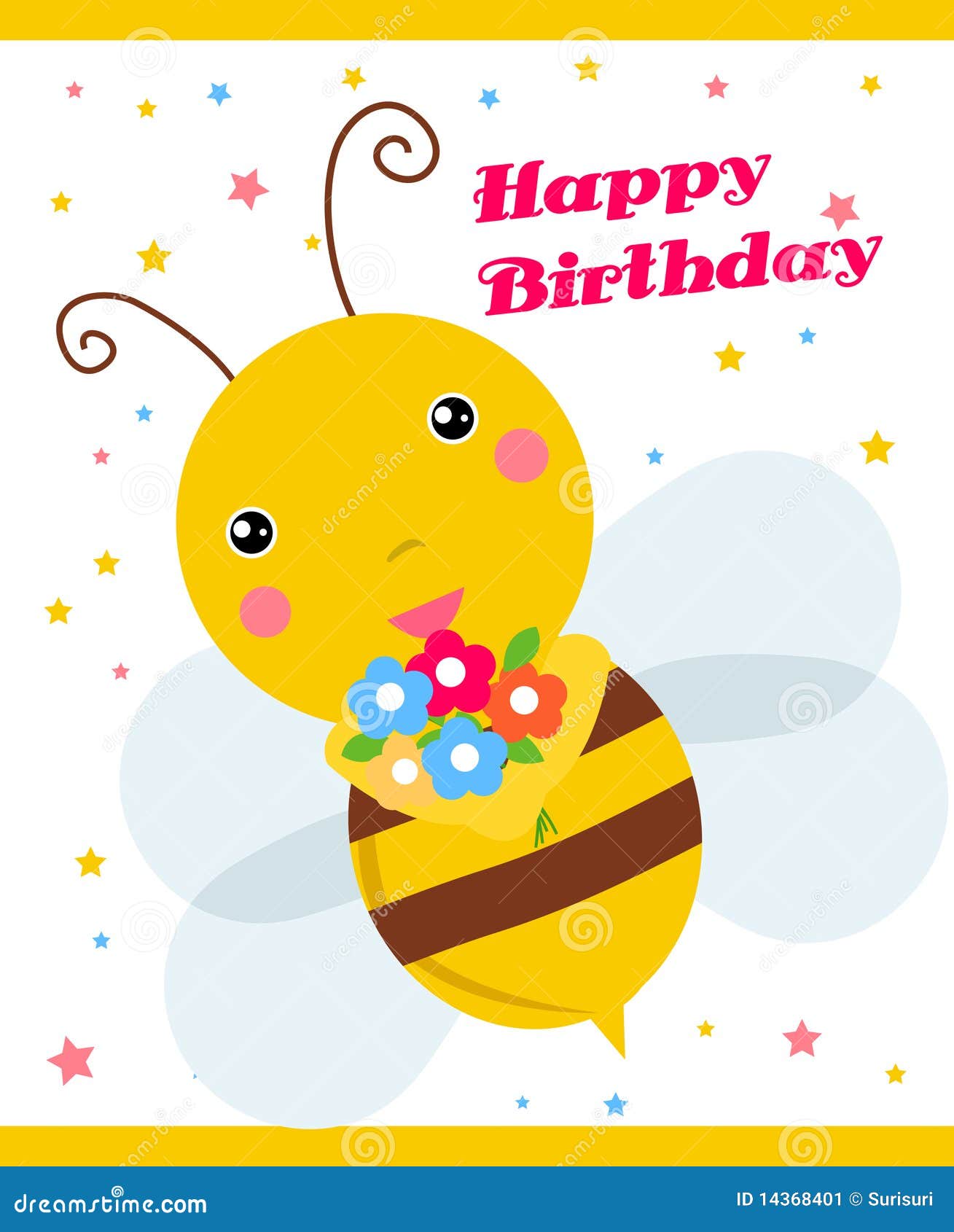 Cute Bee Stock Image - Image: 14368401