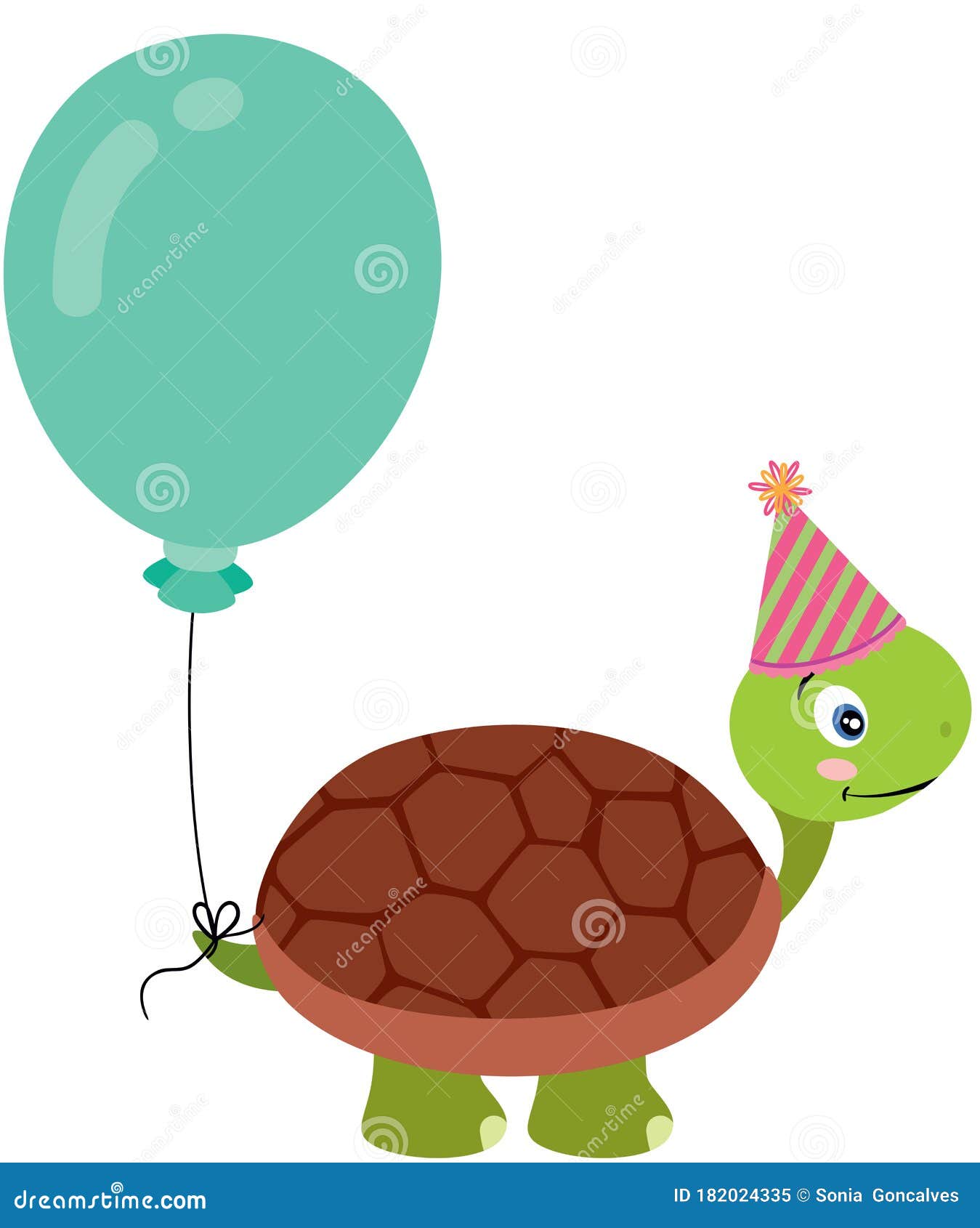 Balloon Turtle Fun Sticker