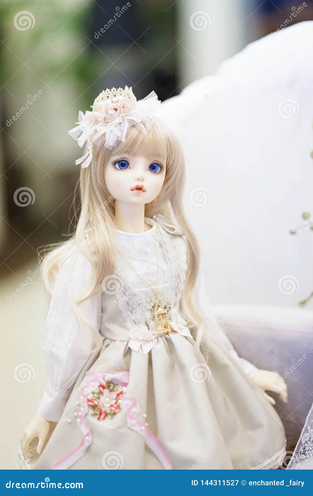 Cute BJD Doll. BJD Stands for Ball-Jointed+doll Stock Image ...