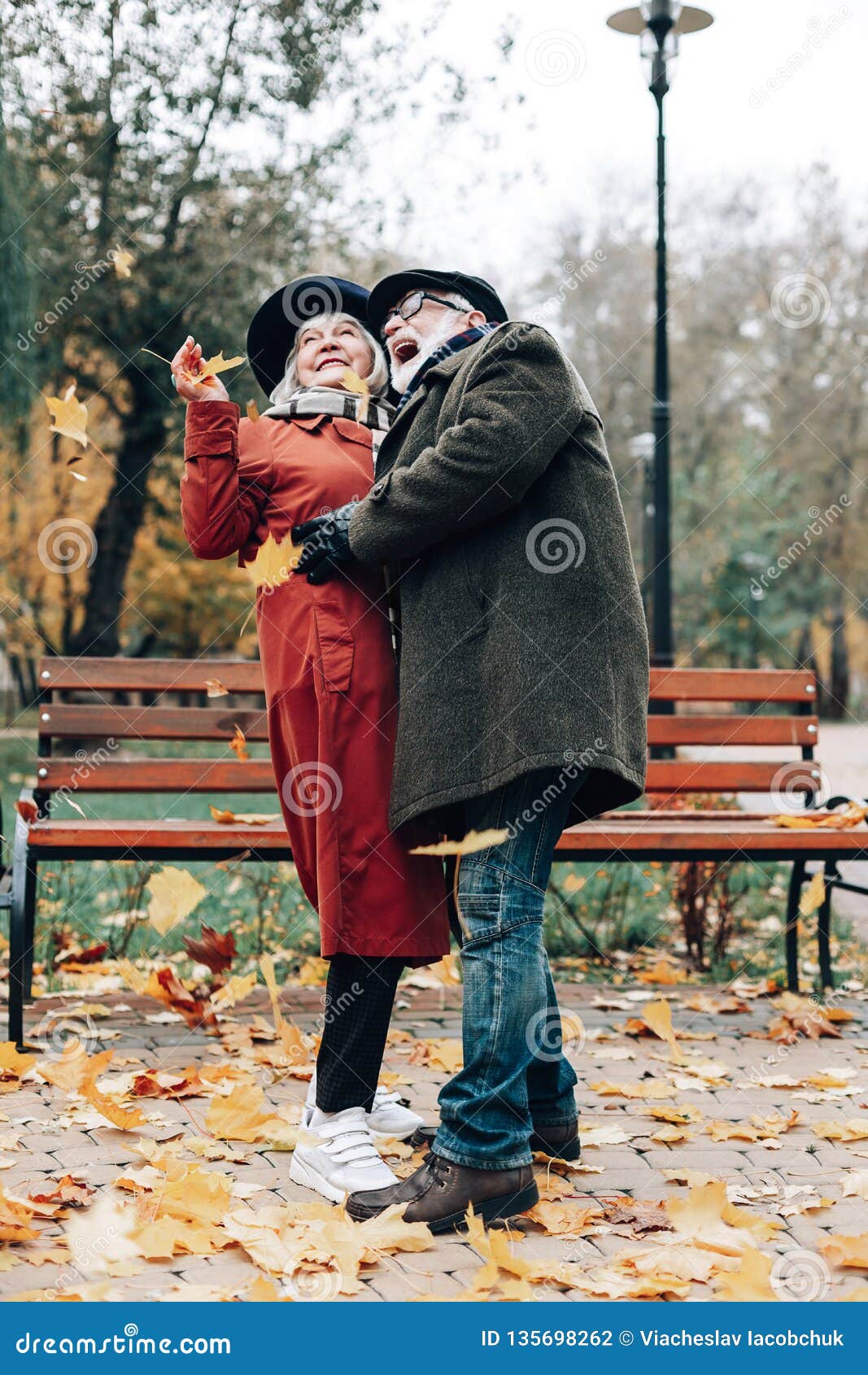 Cute Blonde Woman Standing Close To Her Partner Stock