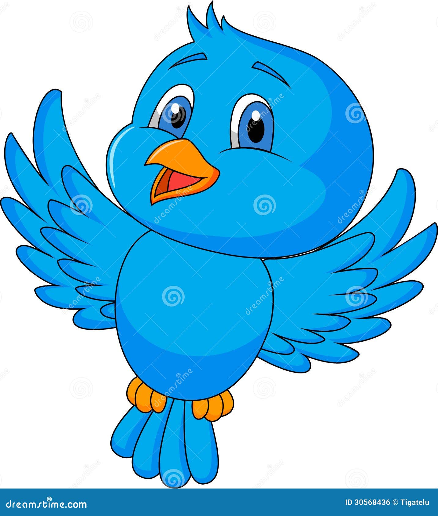Cute blue bird cartoon stock vector. Illustration of artwork - 30568436 Cute blue bird cartoon stock vector. Illustration of artwork - 30568436