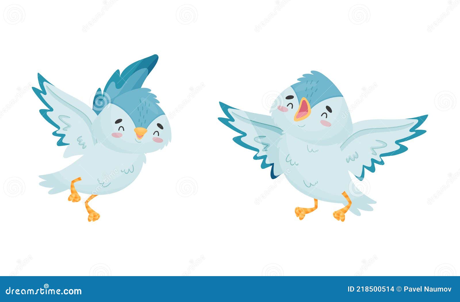 Blue Bird cute feathered tweet pet