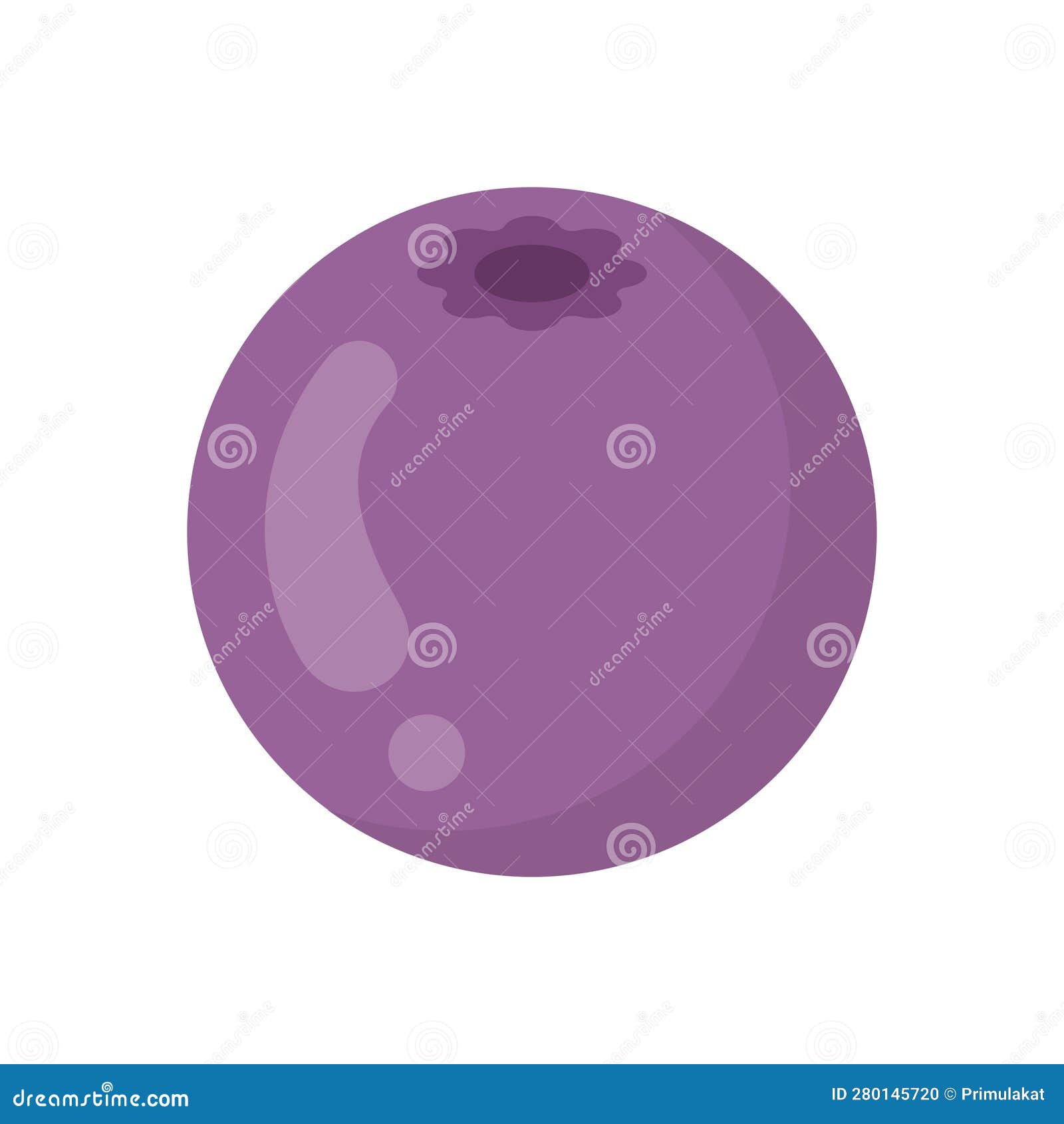 Cute Blueberry Character Face Emoji Feelings Set Vector Illustration