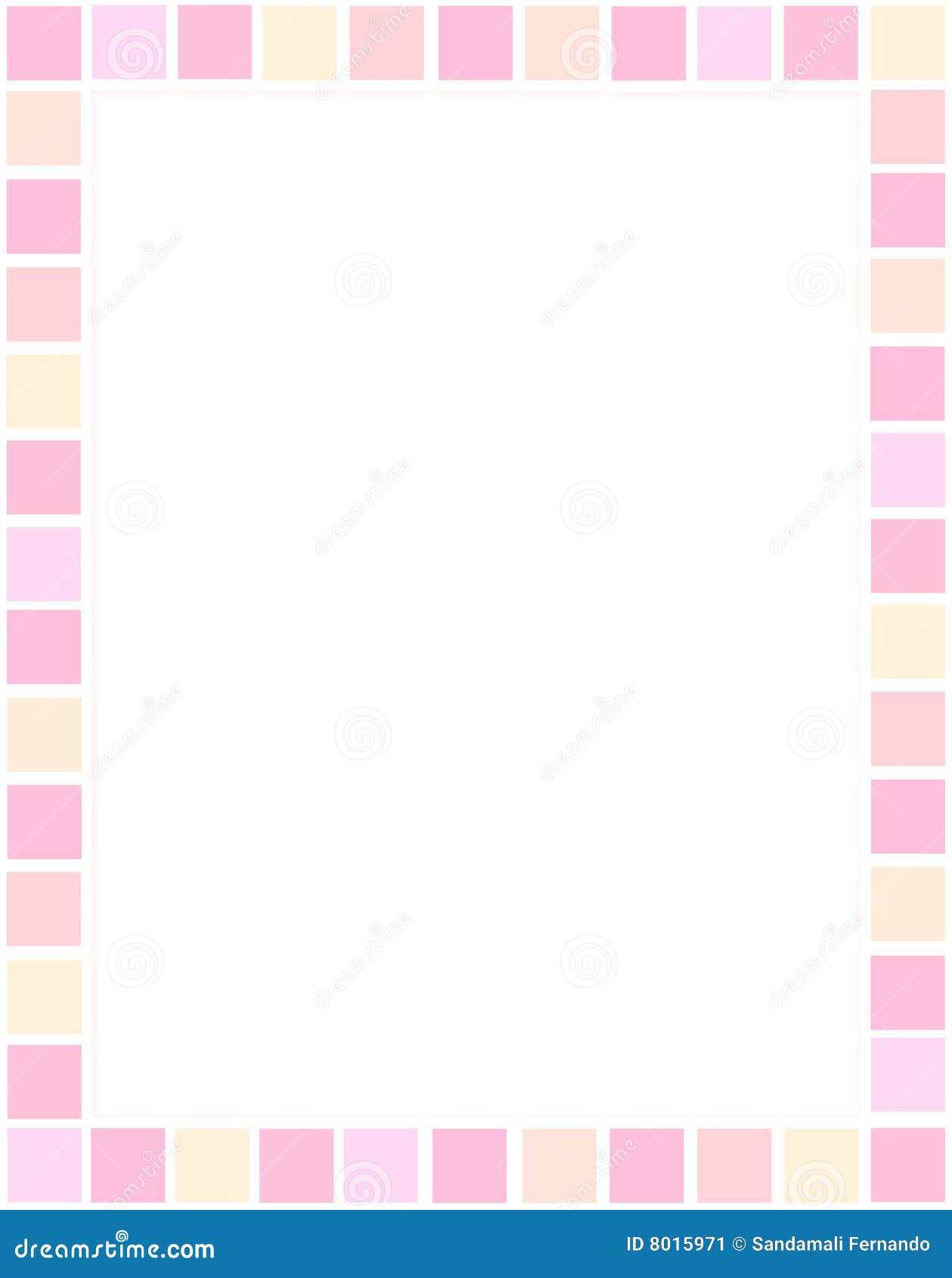 Cute border stock vector. Image of colorful, pattern, spring - 8015971