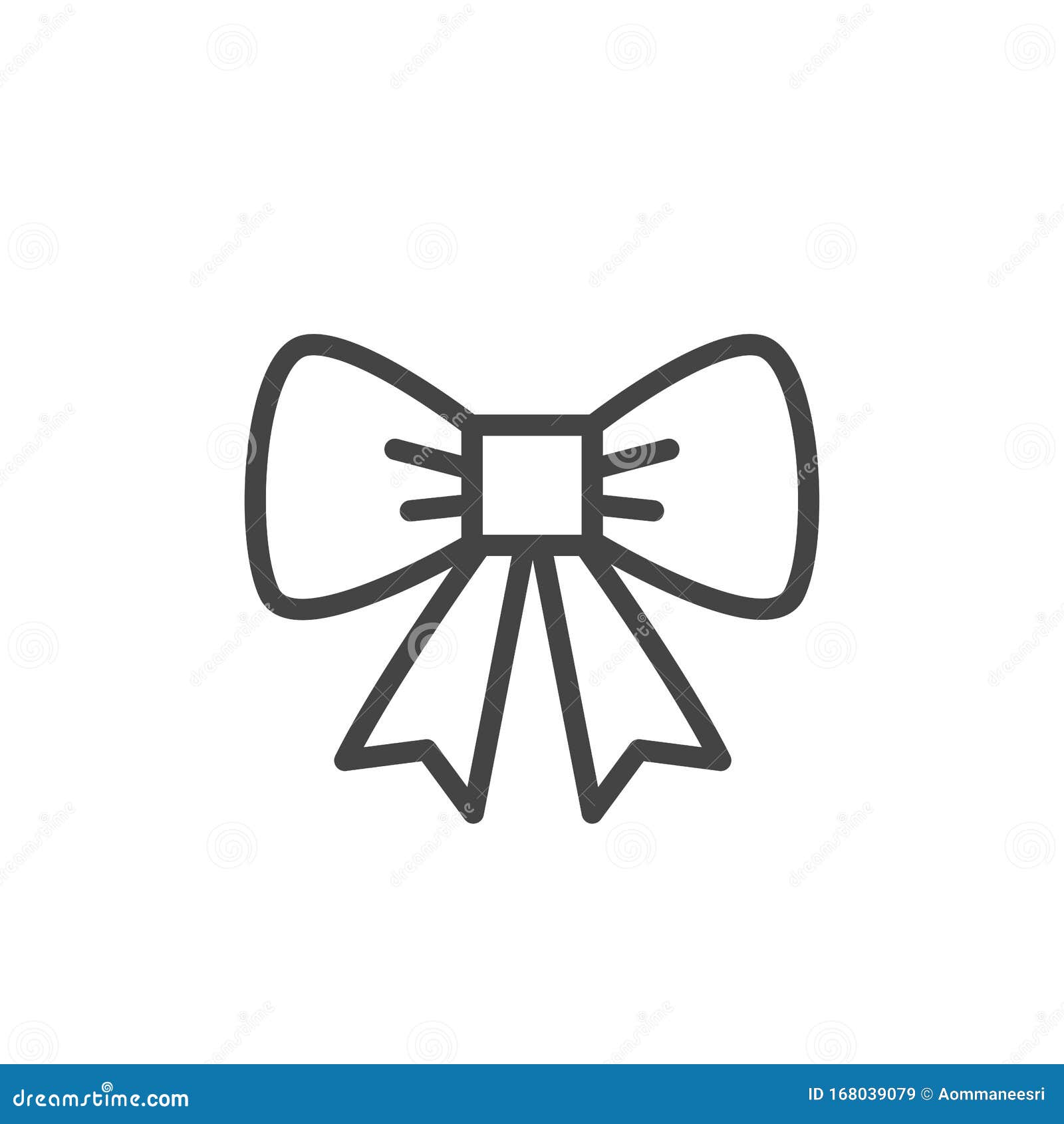 Cute bowntie ribbon icon Royalty Free Vector Image