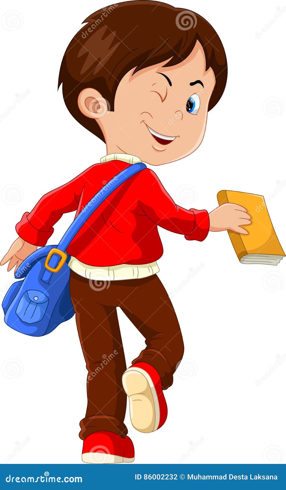 Cute Boy with a Blue Bag and a Book in His Hands Go To School, Back View Stock Illustration - Illustration of isolated, book: 86002232 Cute Boy with a Blue Bag and a Book in His Hands Go To School, Back View Stock Illustration - Illustration of isolated, book: 86002232