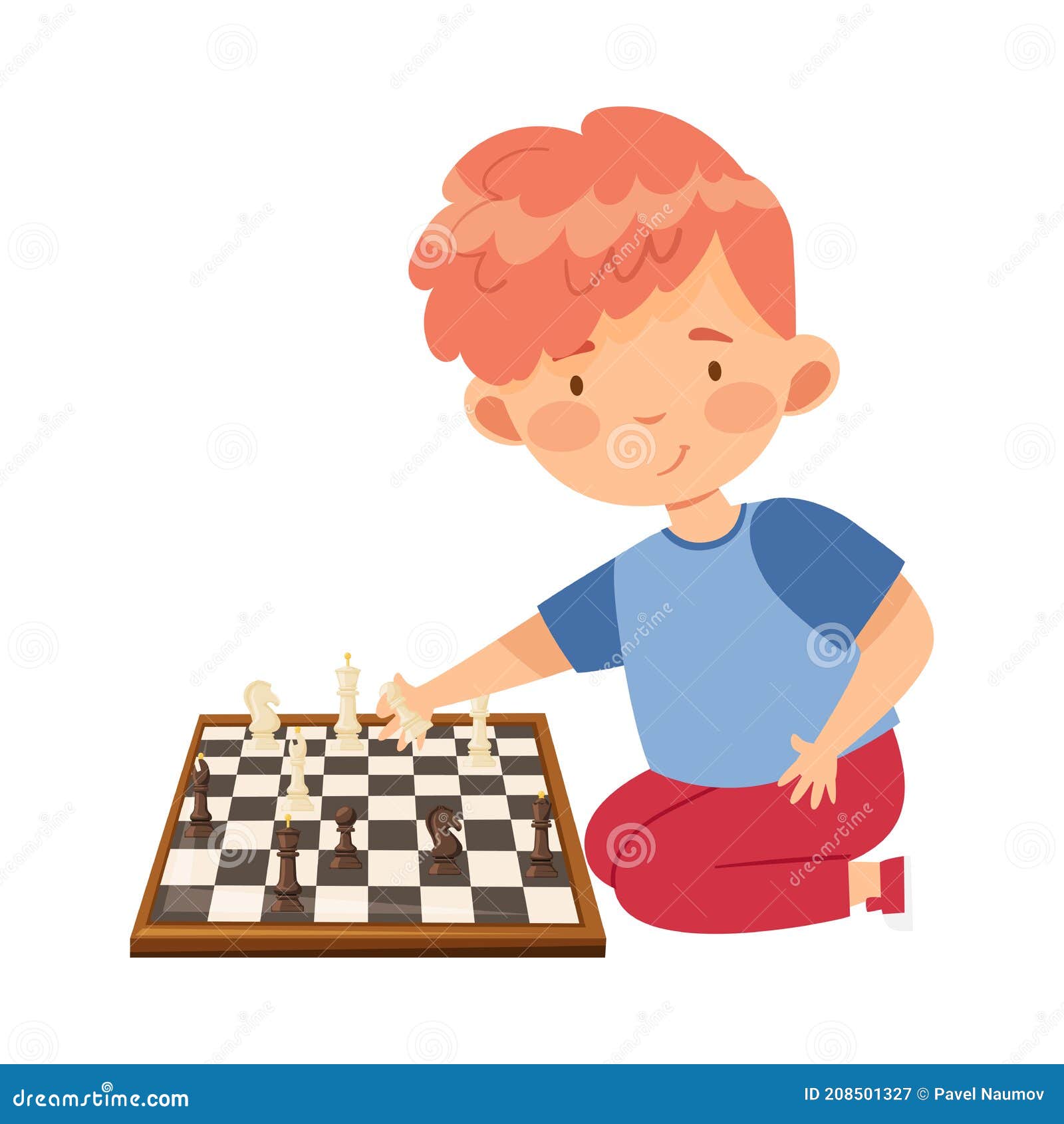 Chess table online game app concept strategy Vector Image