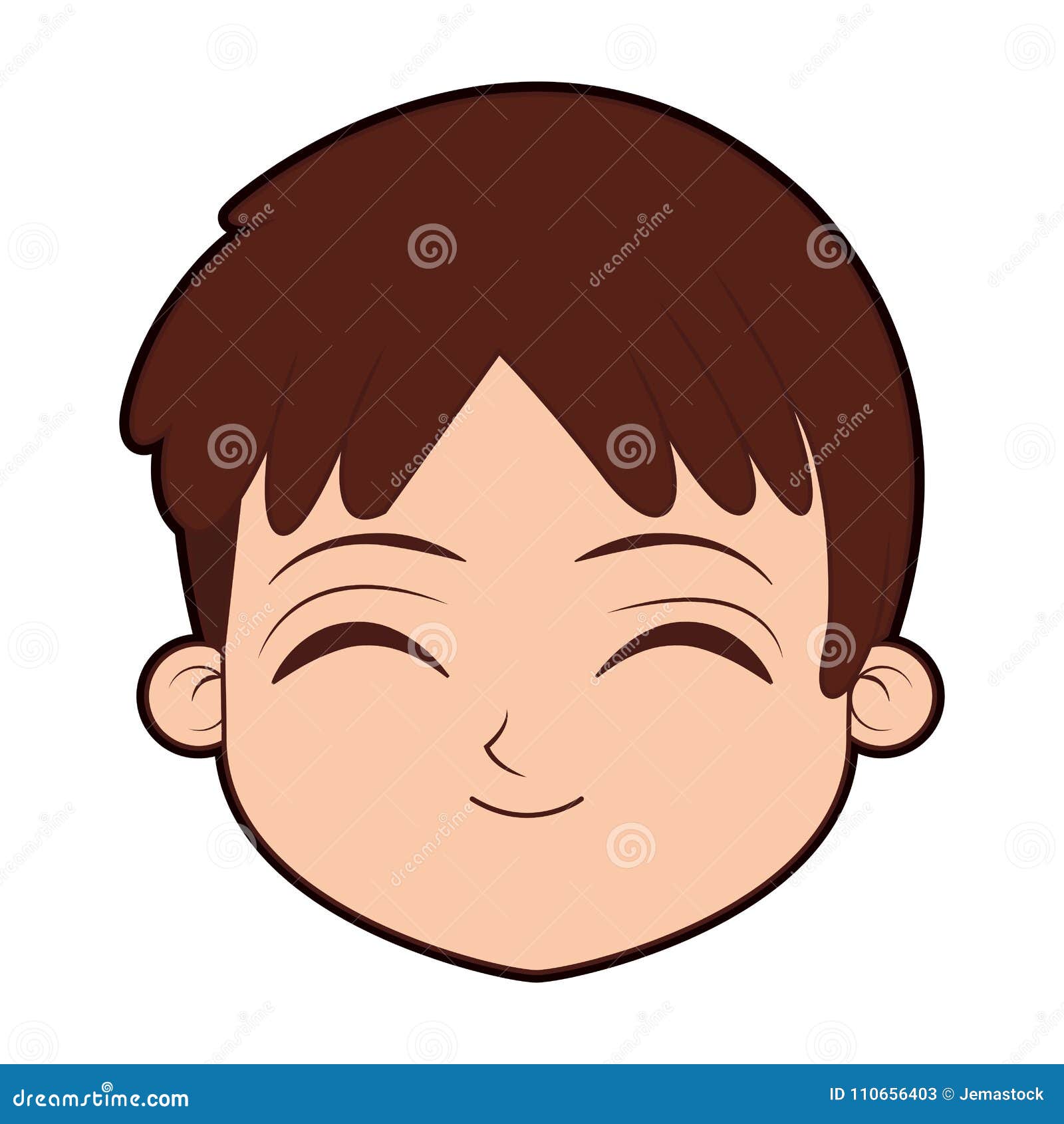 Download Cute boy face cartoon stock vector. Illustration of child ...