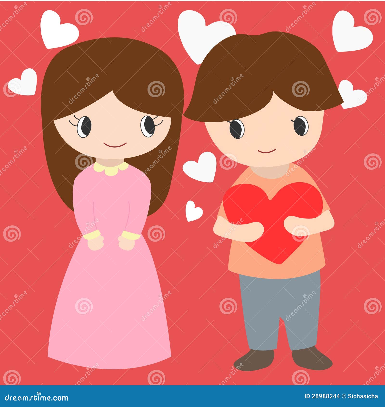cute boy and girl