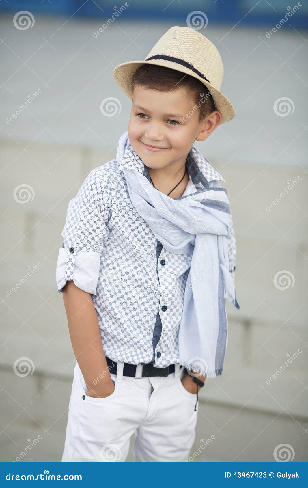 Cute Boy Happy Kid Outdoors Stock Image - Image of fashionable ...