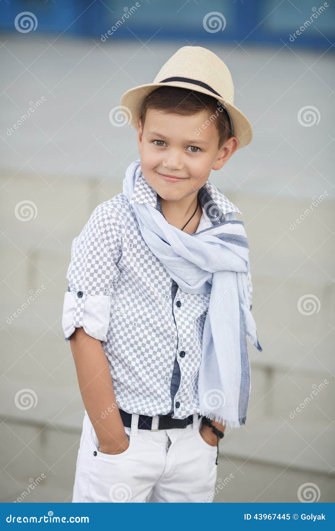 Cute Boy Happy Kid Outdoors Stock Image - Image of attractive ...