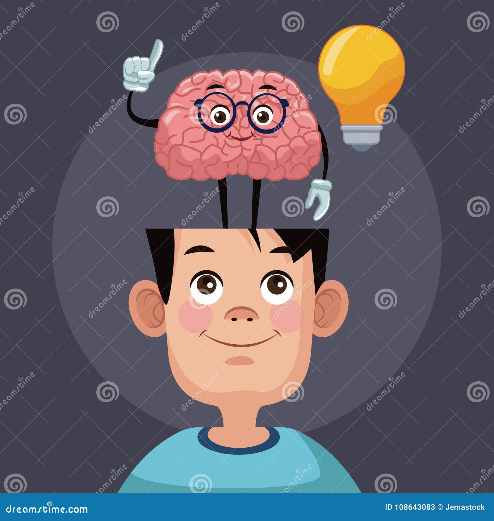 Cartoon Head Open Brain Stock Illustrations – 513 Cartoon Head Open Brain  Stock Illustrations, Vectors & Clipart - Dreamstime
