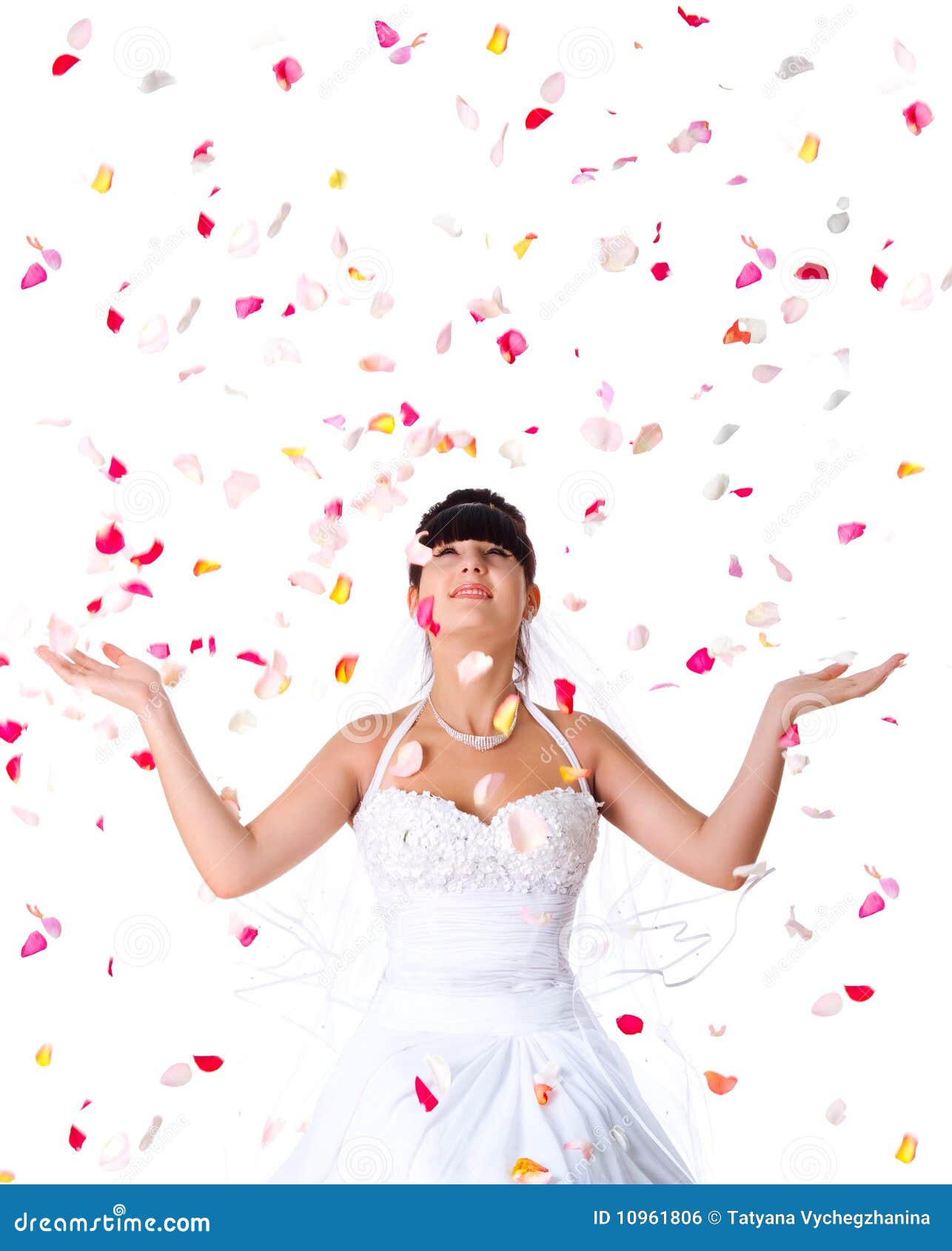 The Bride Throws The Bouquet RoyaltyFree Stock Image CartoonDealer