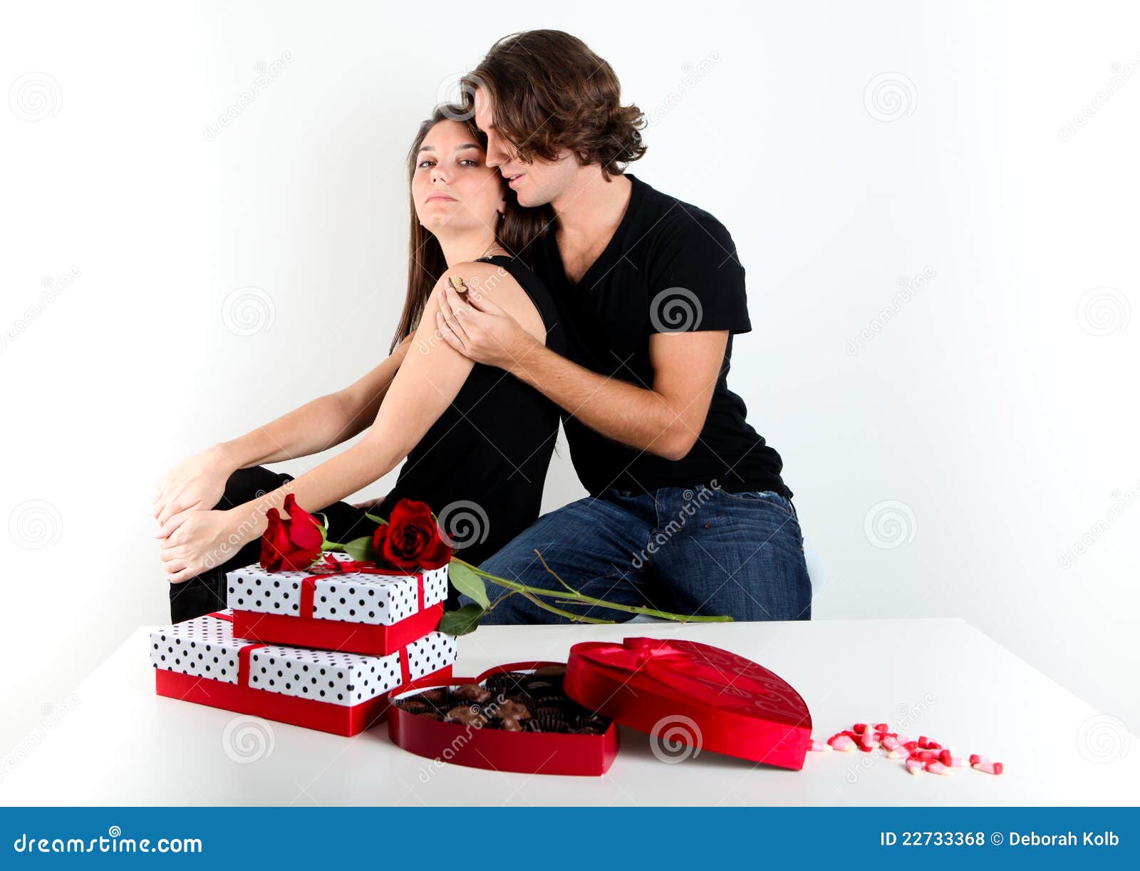 Cute Brunette Couple stock photo. Image of cute, handsome - 22733368