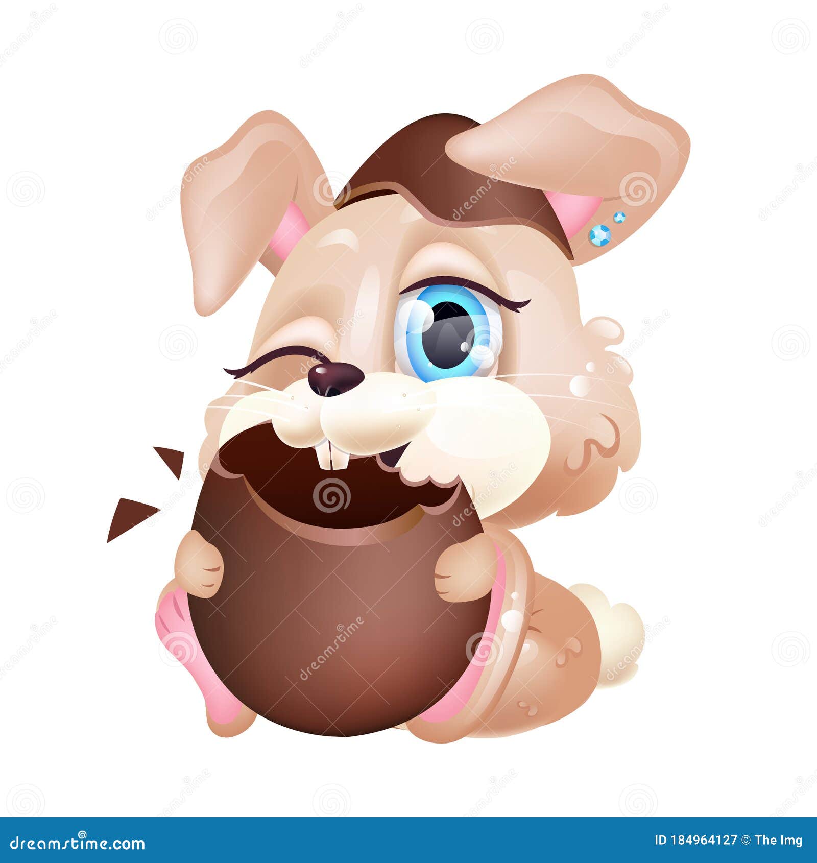 Cute Bunny Eating Chocolate Egg Kawaii Cartoon Vector Character Stock Vector - Illustration of doodle, happy: 184964127 Cute Bunny Eating Chocolate Egg Kawaii Cartoon Vector Character Stock Vector - Illustration of doodle, happy: 184964127