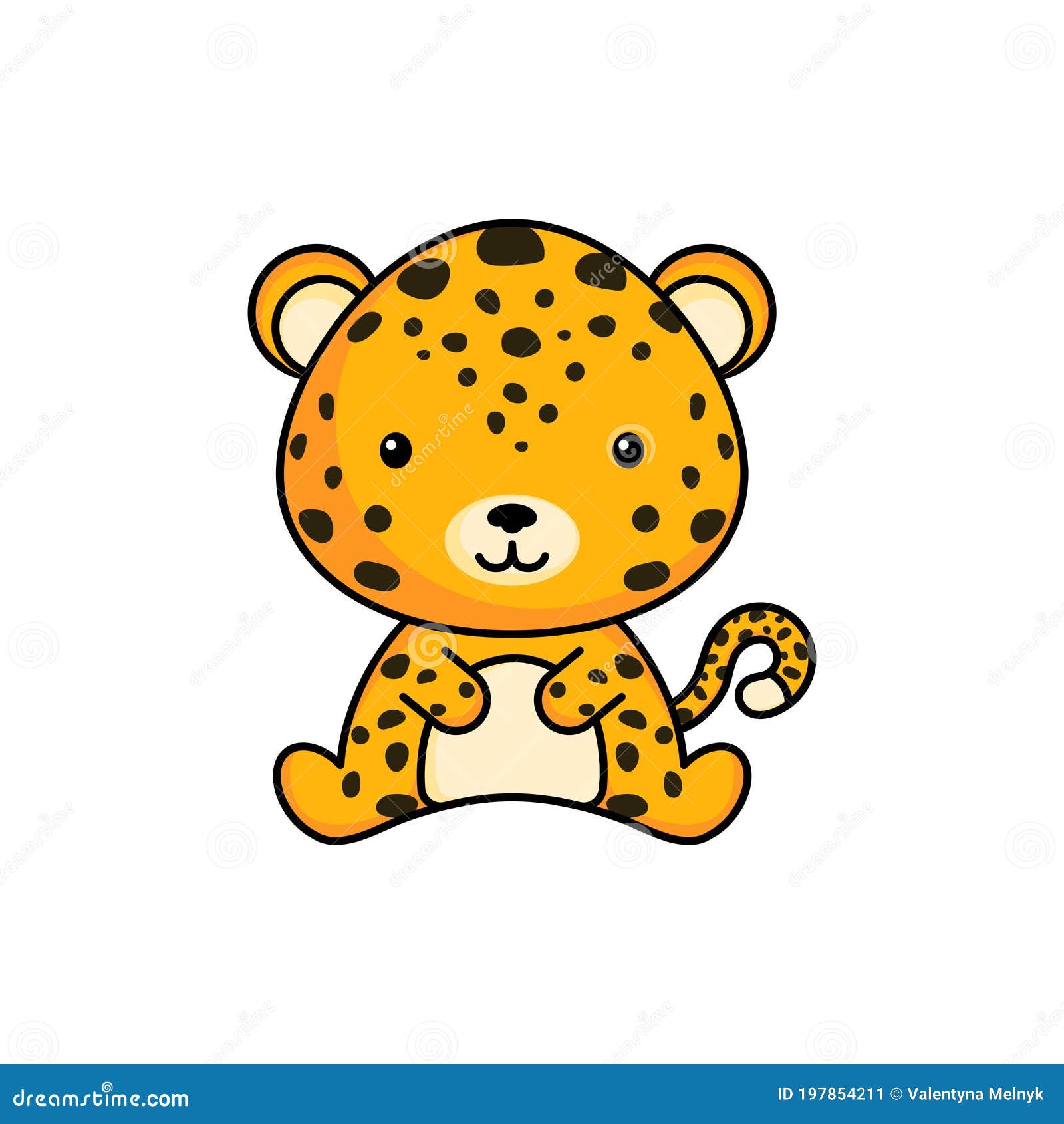 Cute Business Jaguar Icon on White Background. Mascot Cartoon Animal ...