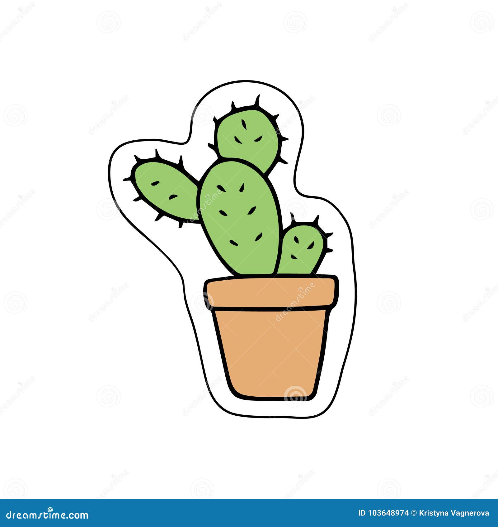 Cute Cactus  Cactus cartoon, Cactus drawing, Cactus illustration