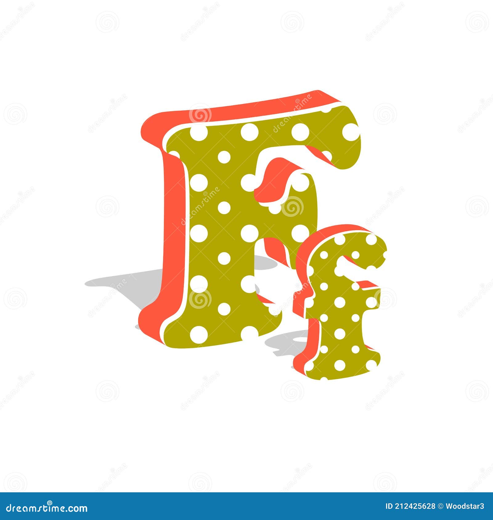 cute candy-colored 3d alphabet caps and numerics